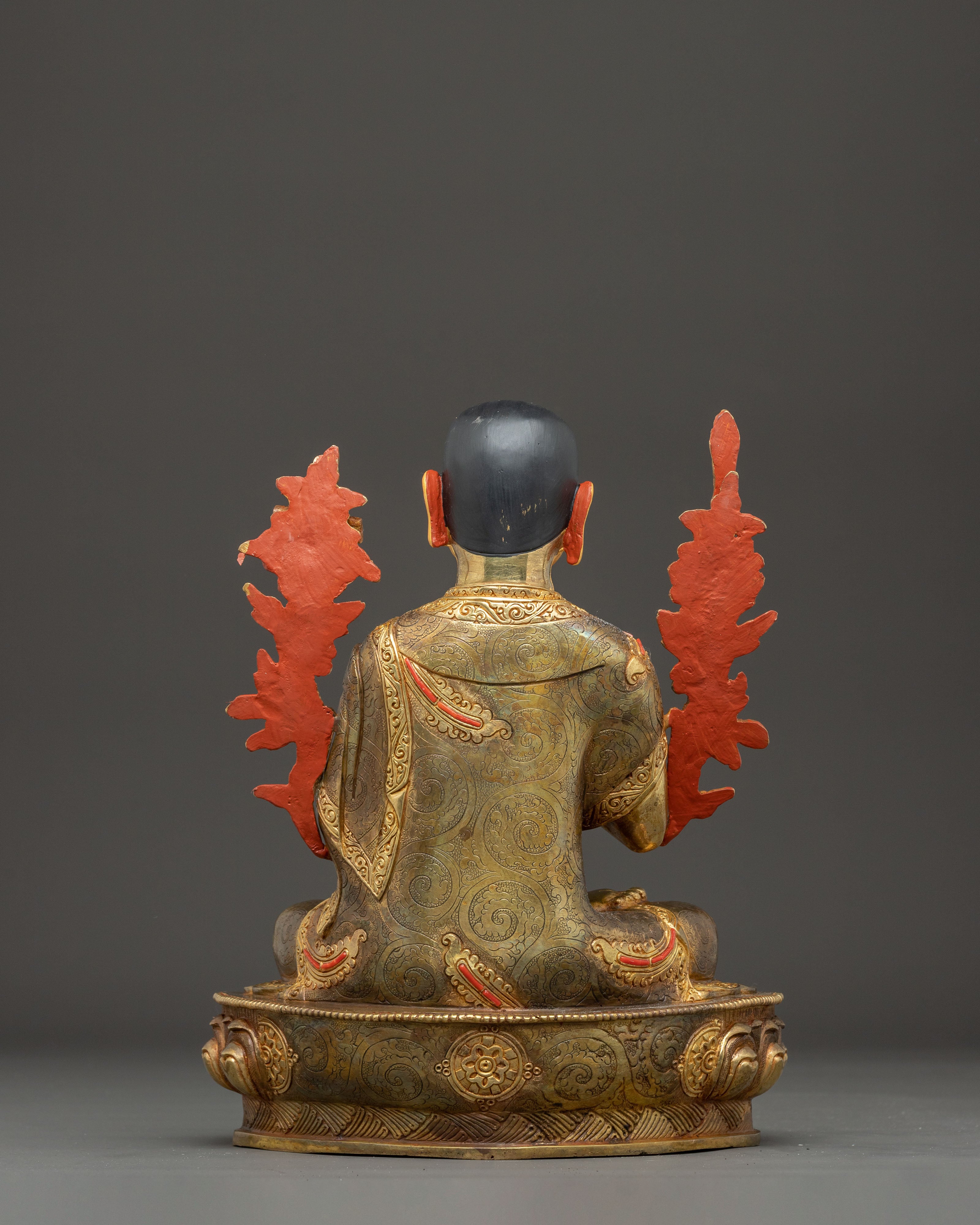 Handmade Tsongkhapa Statue Set for Meditation Decor