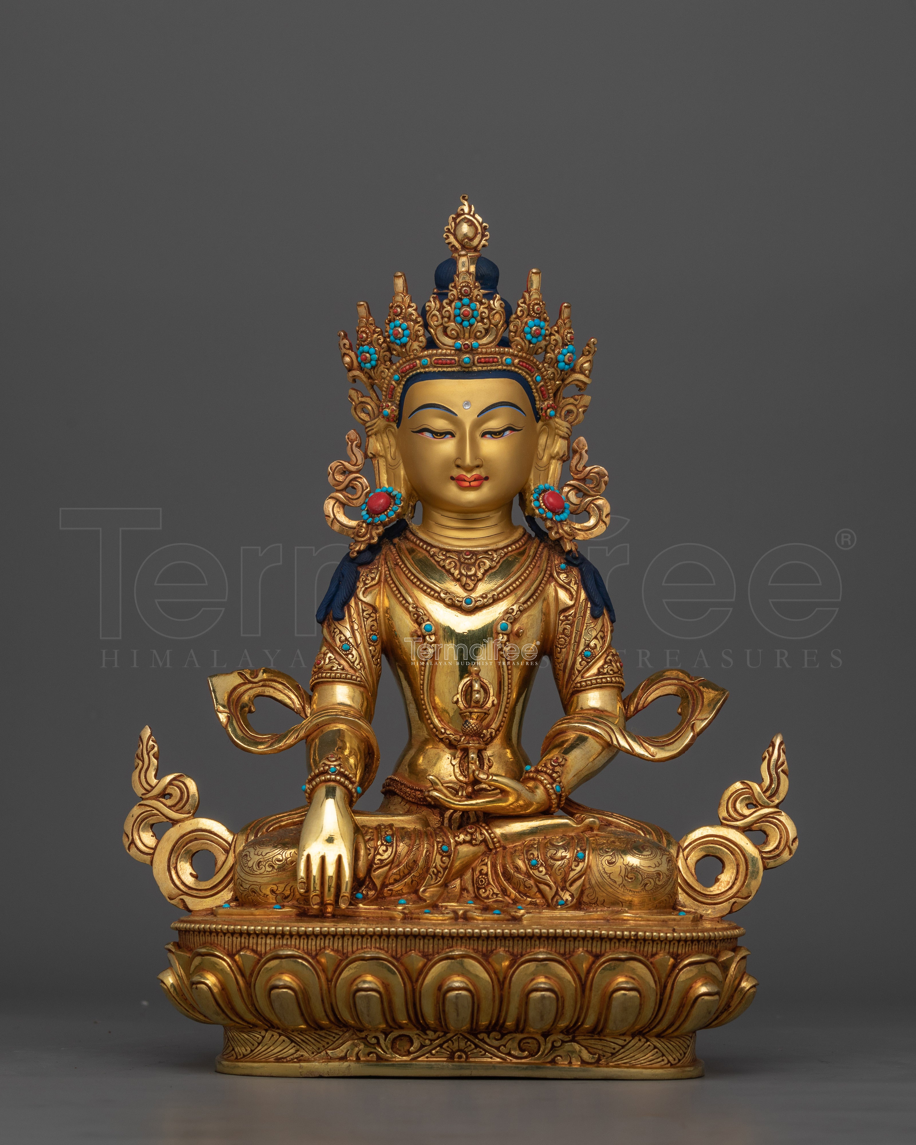 Beautiful Akshobhya "Mitrugpa" Sculpture | Tibetan Buddha Statue of Tranquility