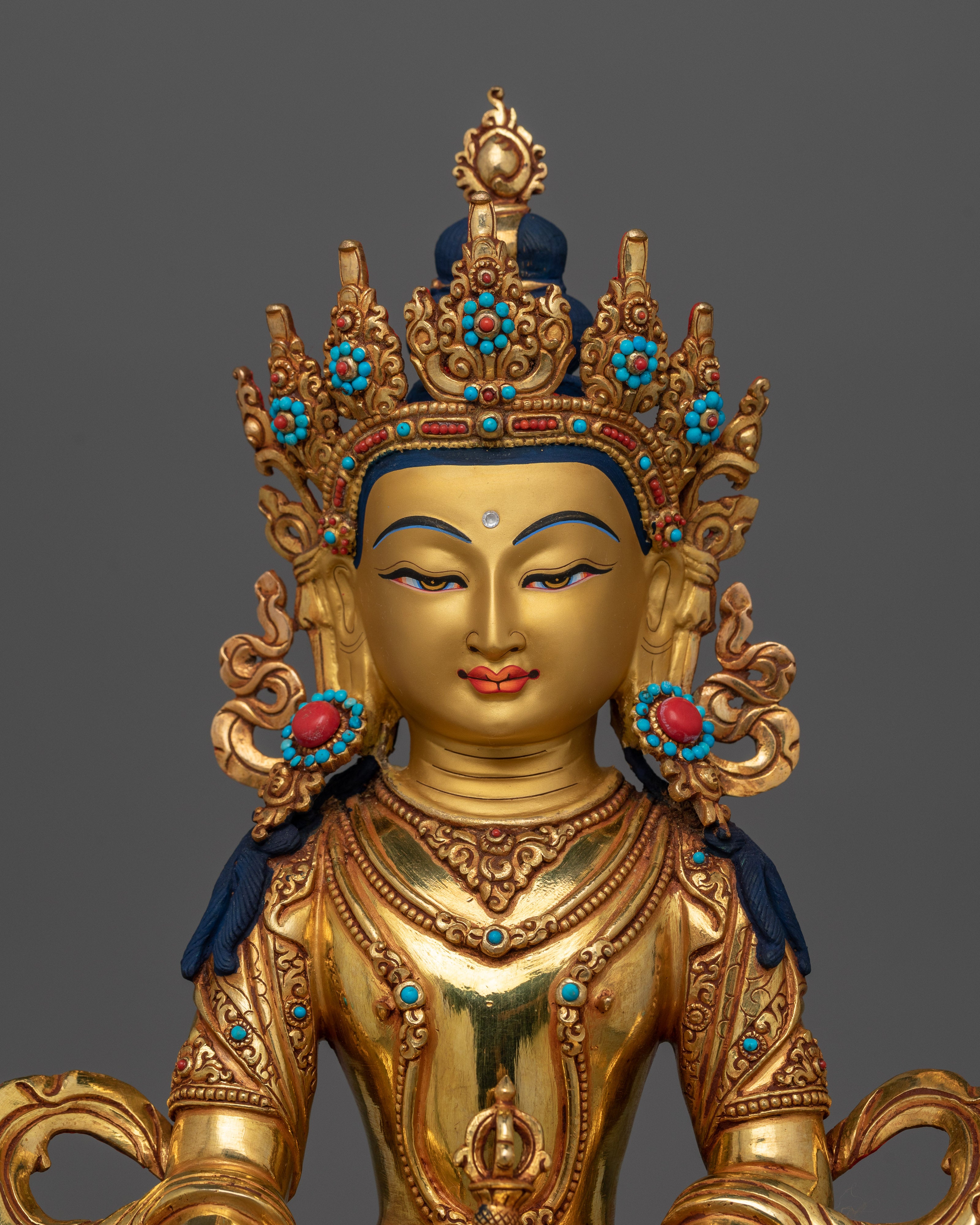 Beautiful Akshobhya "Mitrugpa" Sculpture | Tibetan Buddha Statue of Tranquility