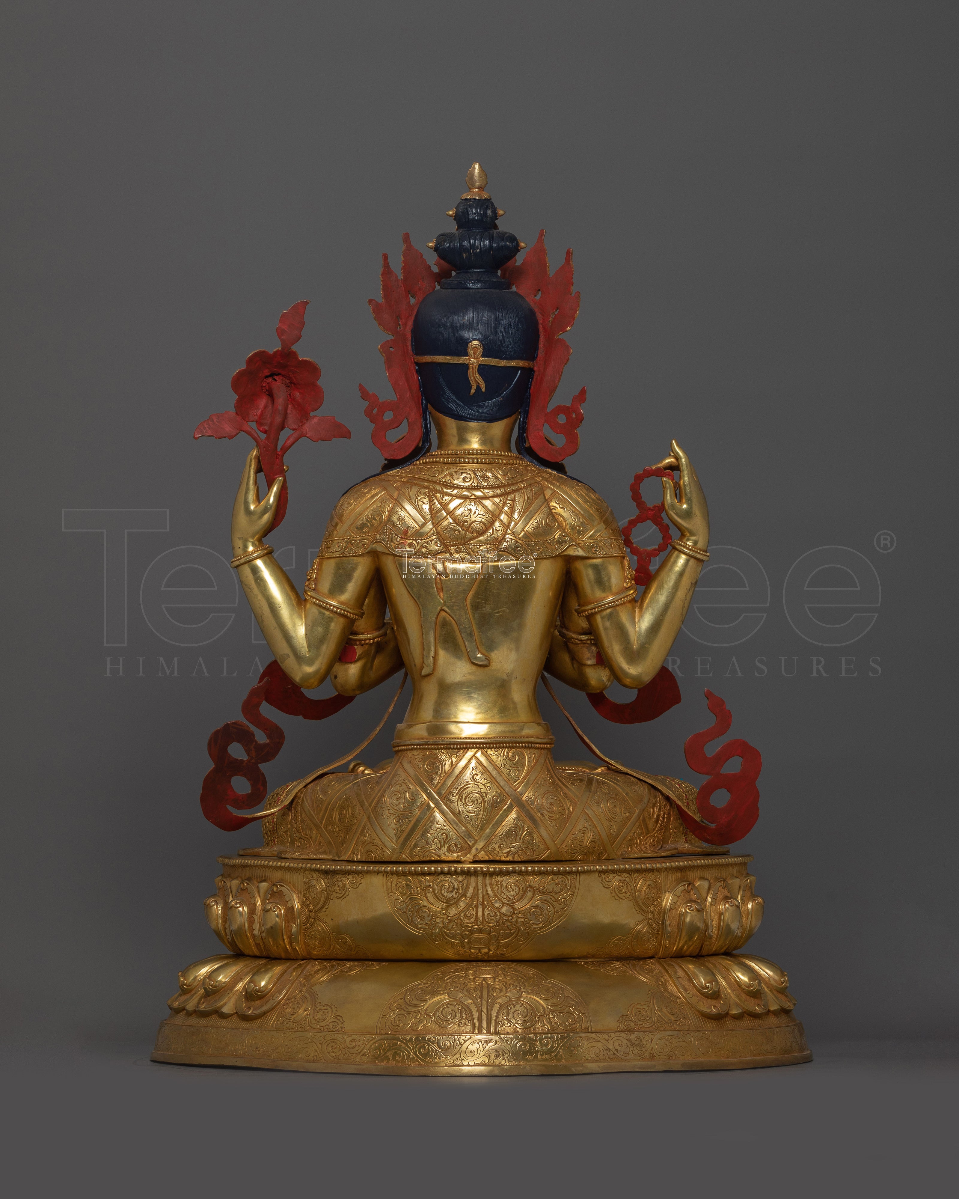 Chenrezig Meditation Practice Statue | Tibetan Bodhisattva of Mercy and Compassion