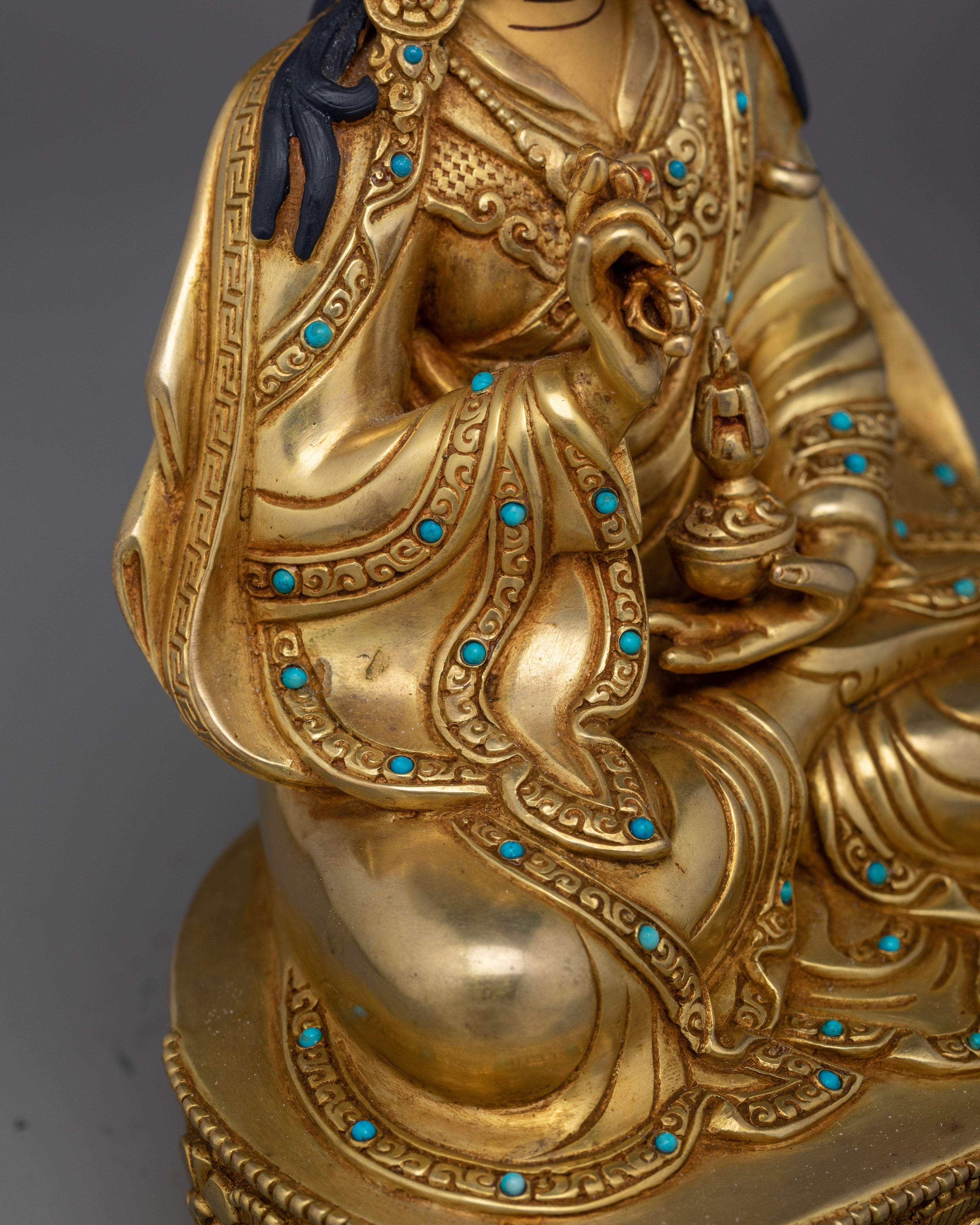 Guru Rinpoche Meditation Practice Statue | Tibetan Buddhist Master for Spiritual Practices