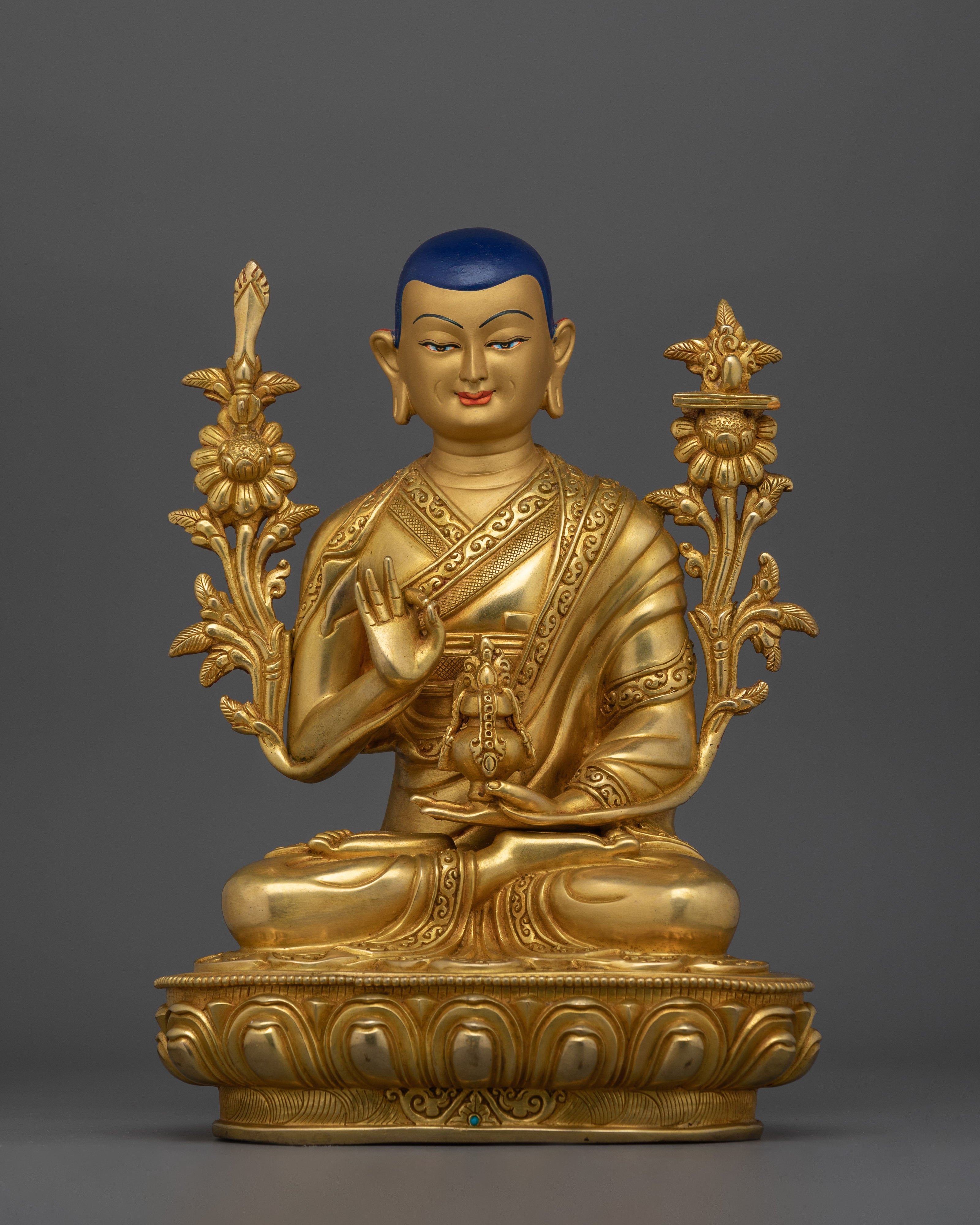 The Great Tibetan Buddhist Philosopher Lama Tsongkhapa Statue | Je Tsongkhapa Lobsang Drakpa
