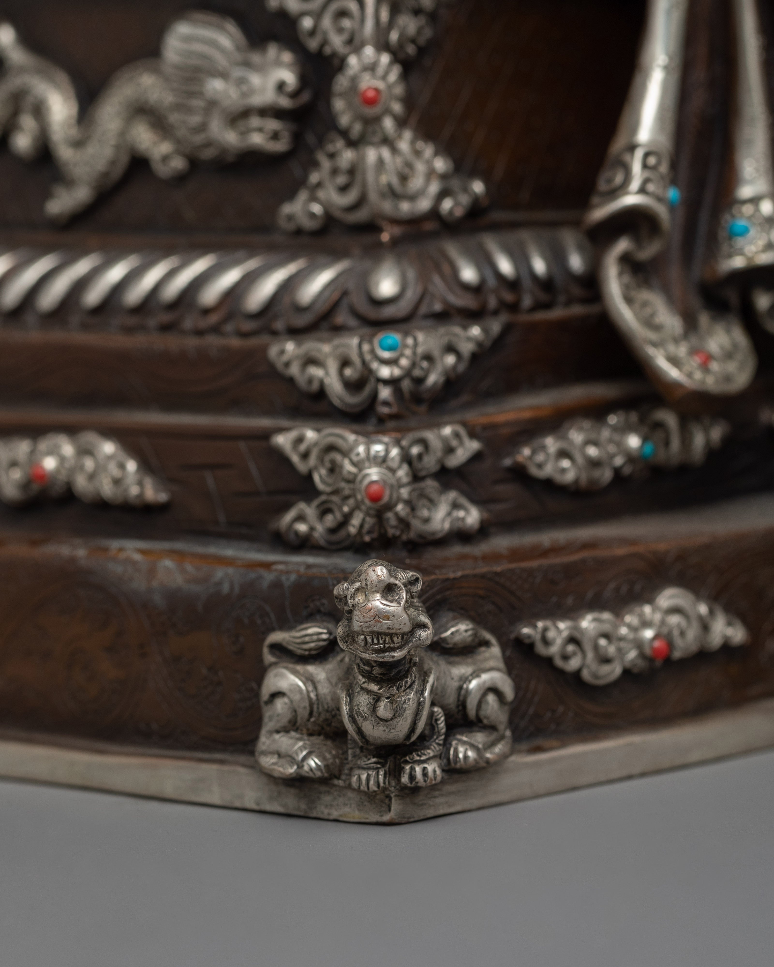 Oxidized Maitreya Buddha Lord of Love | Mahayana  Buddhist Altar Decor