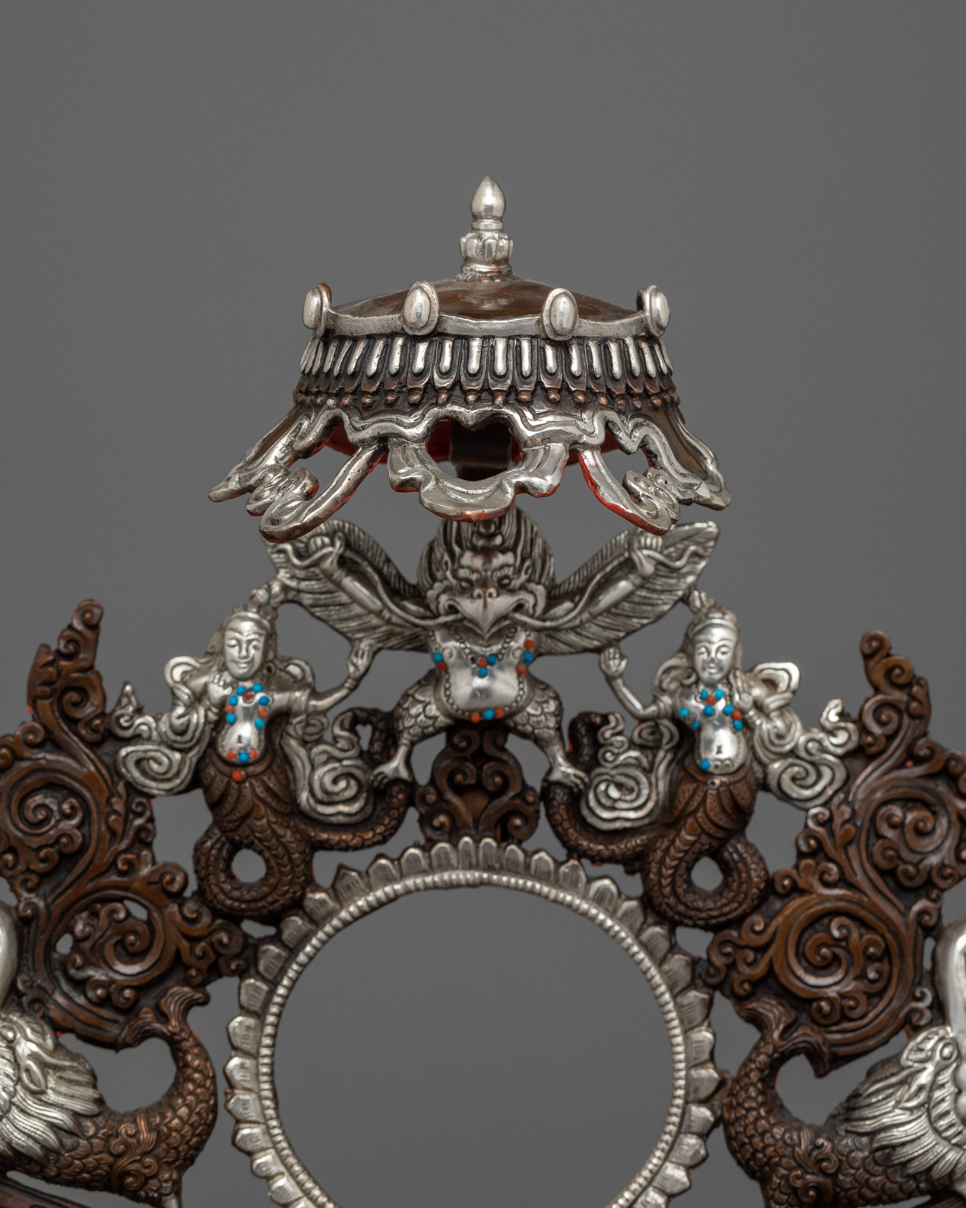 Oxidized Maitreya Buddha Lord of Love | Mahayana  Buddhist Altar Decor