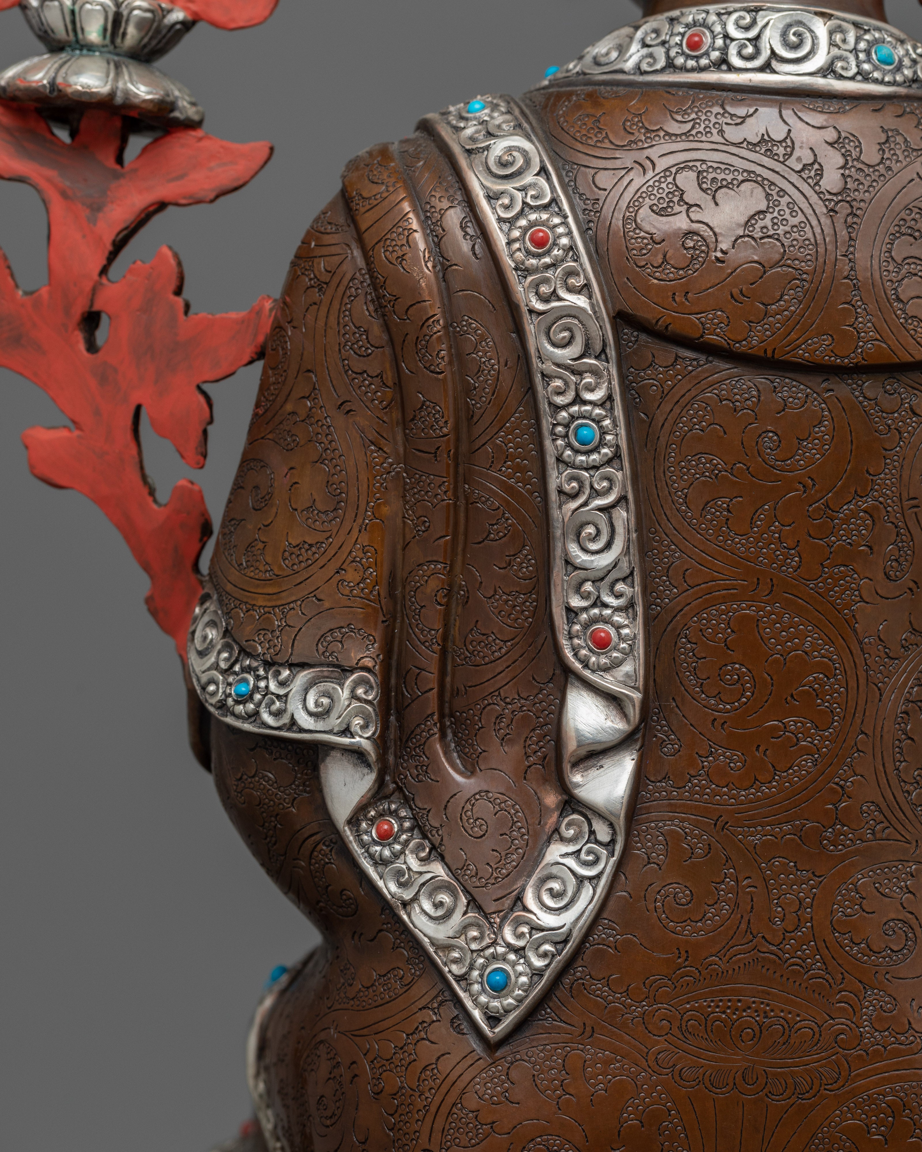 Oxidized Maitreya Buddha Lord of Love | Mahayana  Buddhist Altar Decor