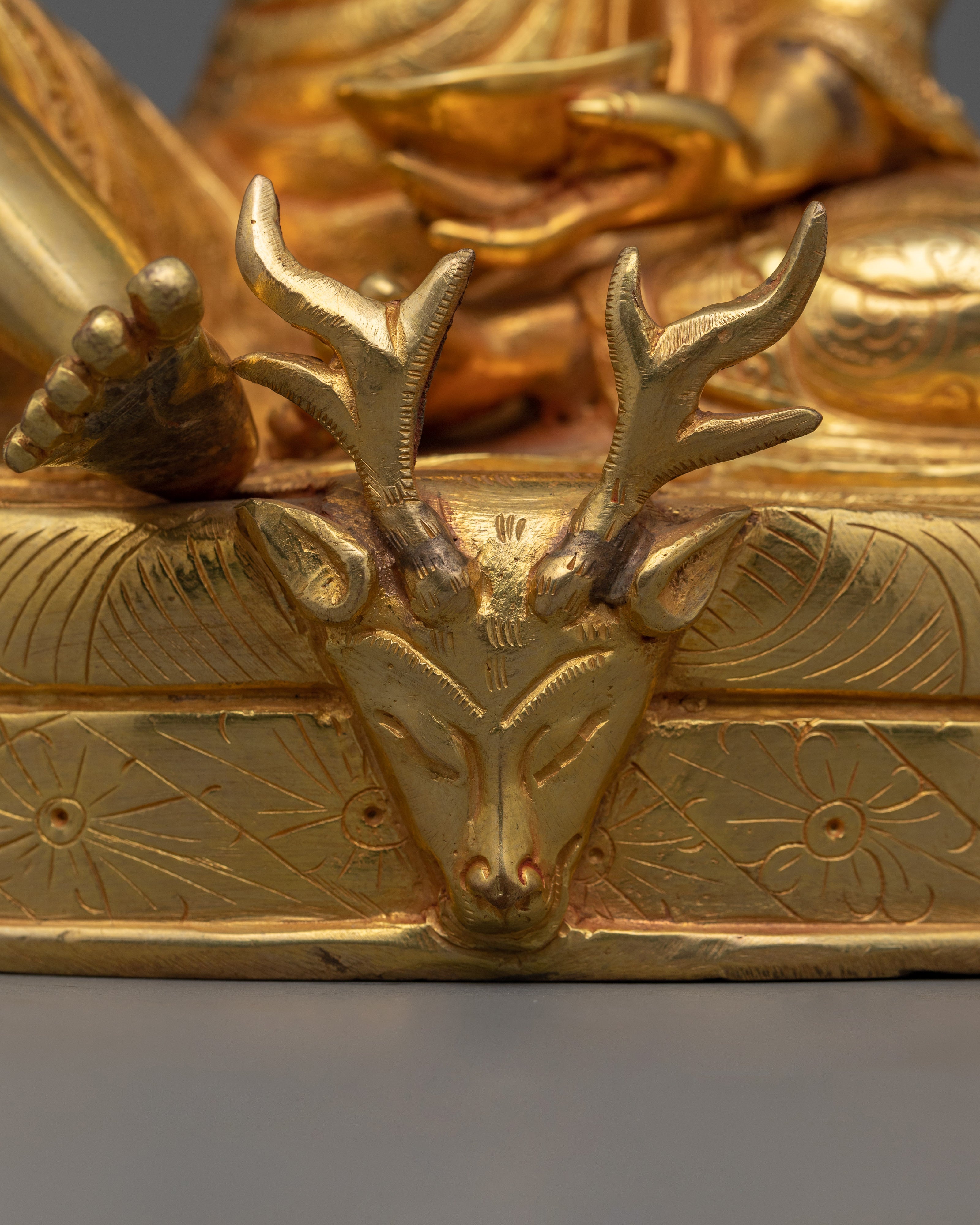 Master of Meditation Milarepa | 24K Gold Gilded Tibetan Yogi Statue