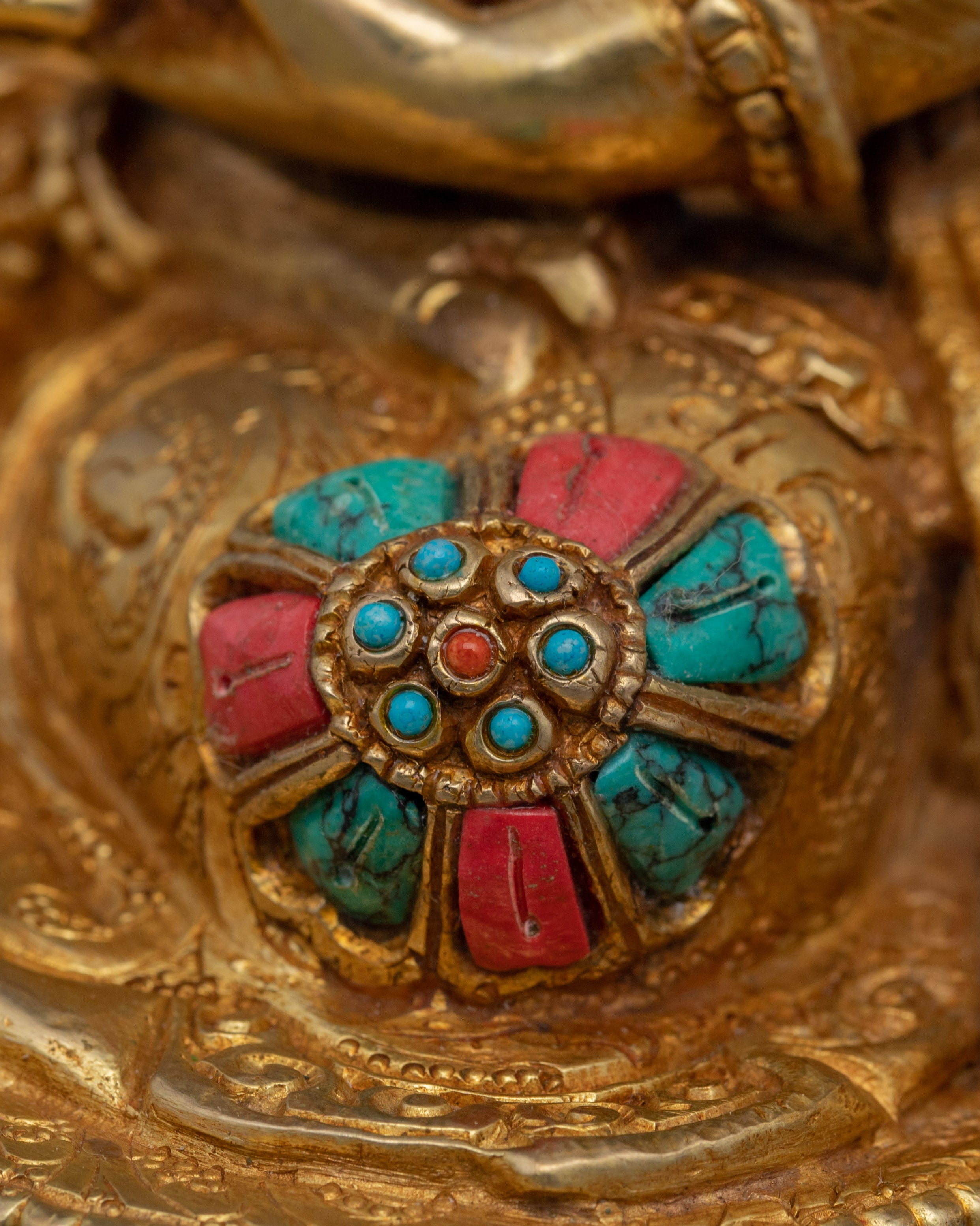 Spiritual Purification Deity Vajrasattva | 24K Gold Gilded Tibetan Statue