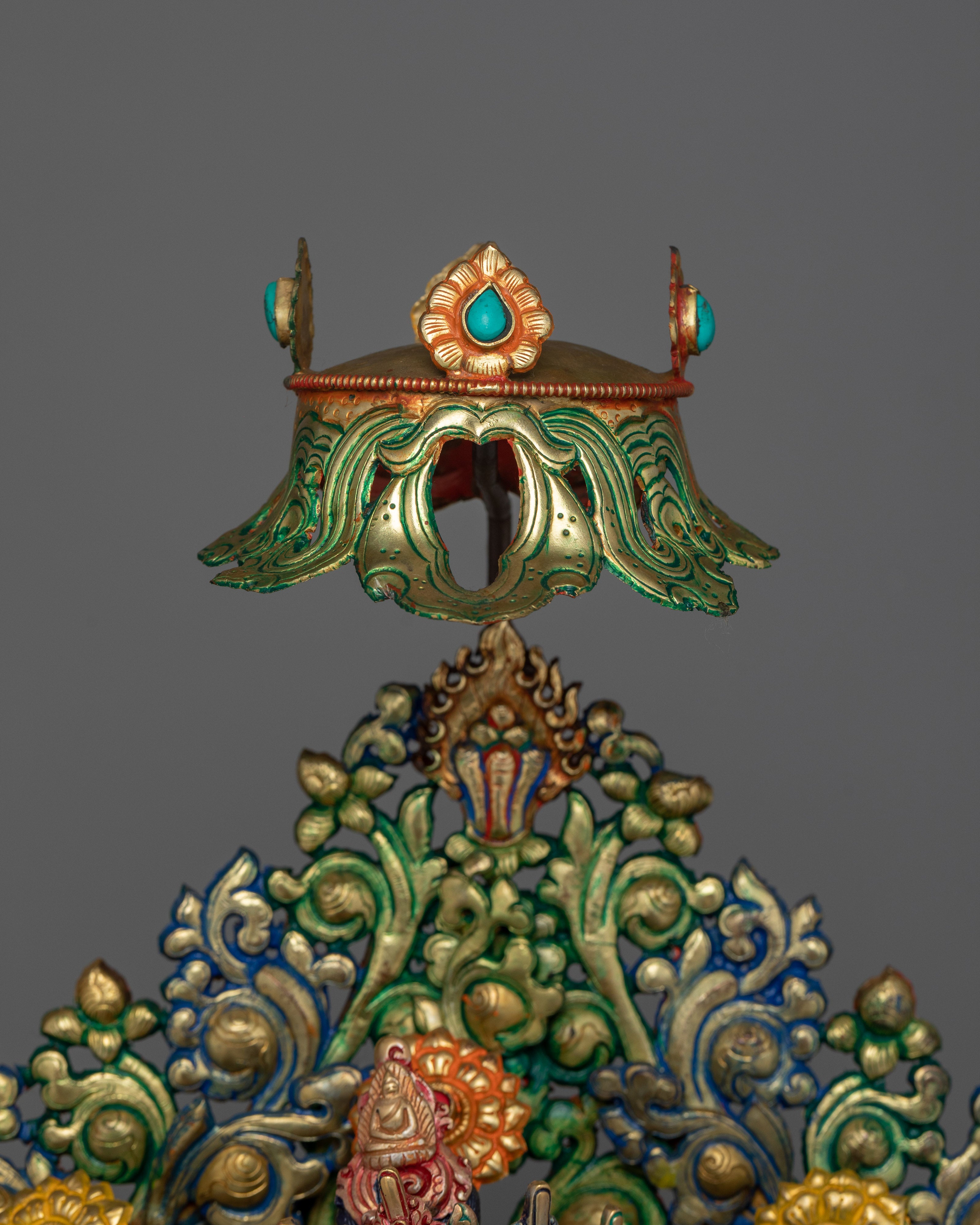 Green Tara Seated in a Throne | Mother of all Buddhas