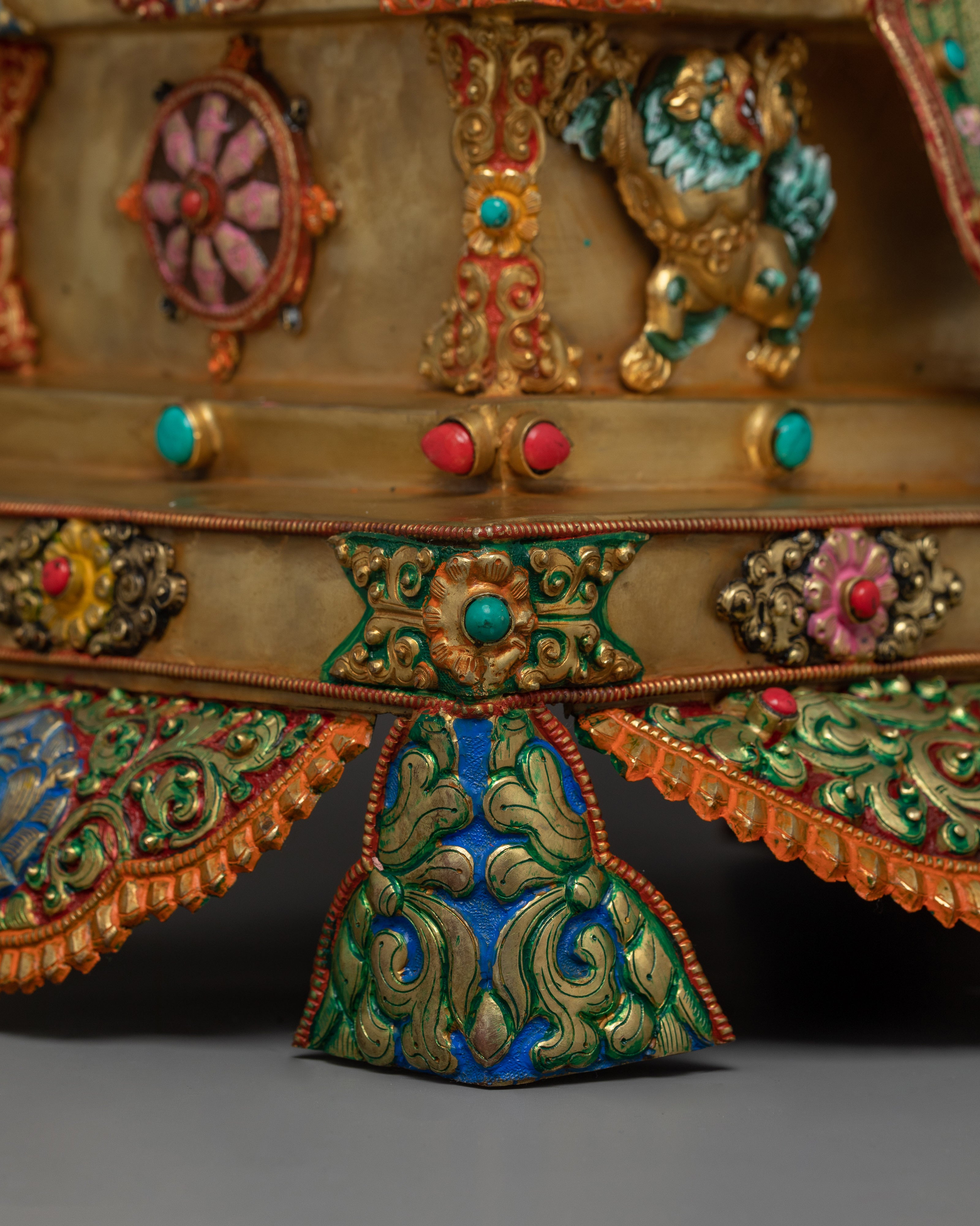 Green Tara Seated in a Throne | Mother of all Buddhas