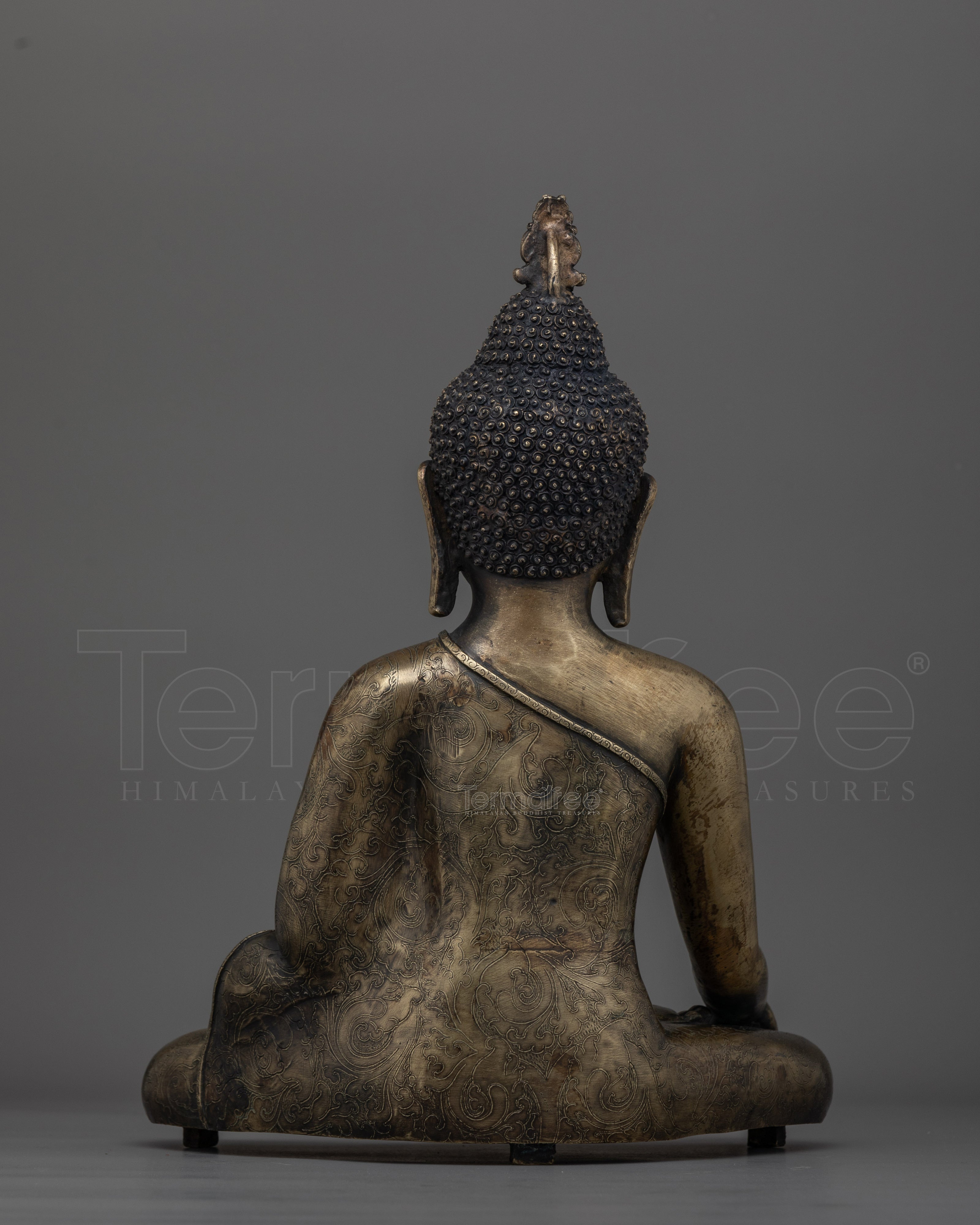 Founder of Buddhism Shakyamuni Buddha Statue | Antique Finished Copper Sculpture