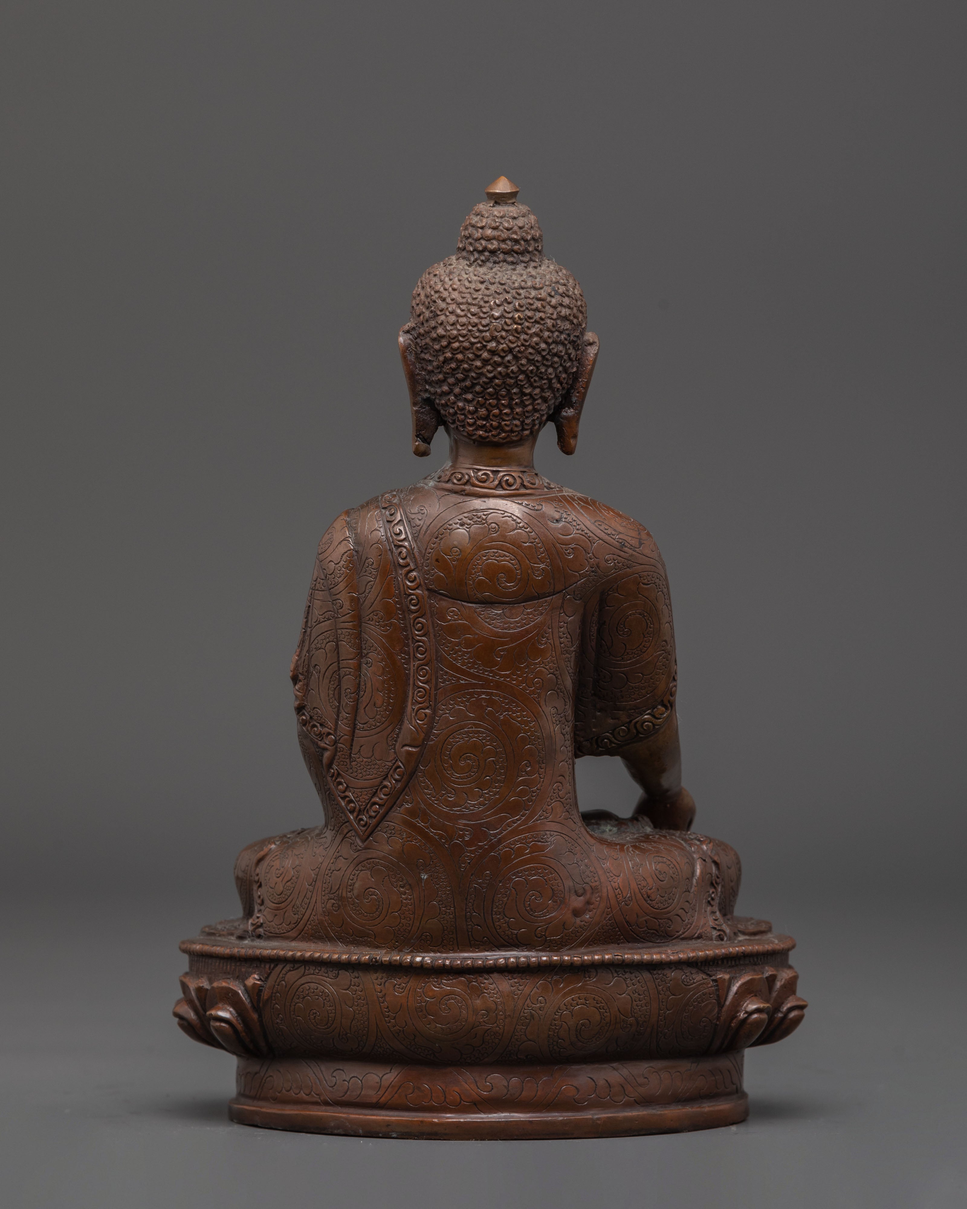 Handmade Ratnasambhava Copper Statue | Home Altar Decor