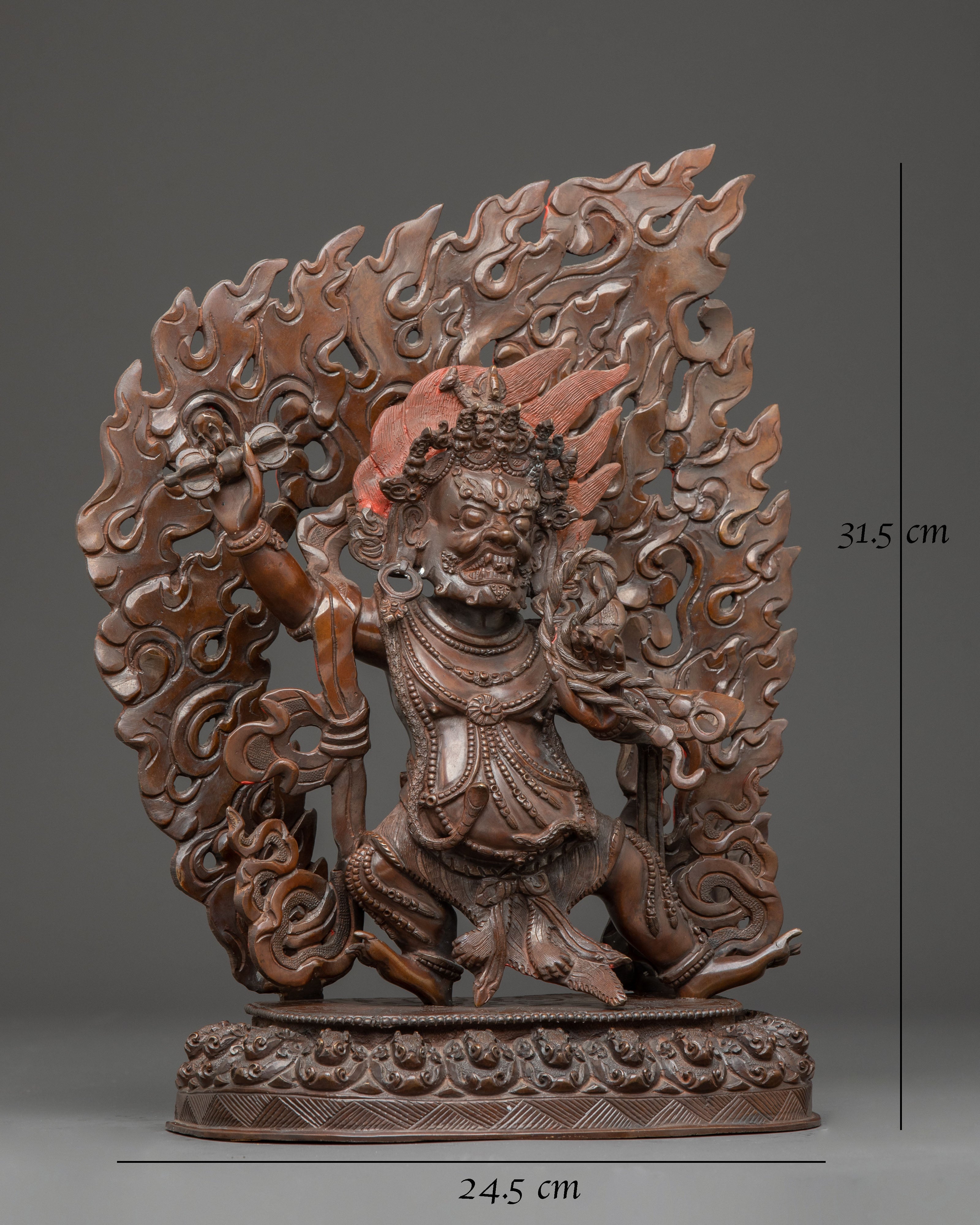 Handcrafted Vajrapani Art: Wrathful Protector of Dharma
