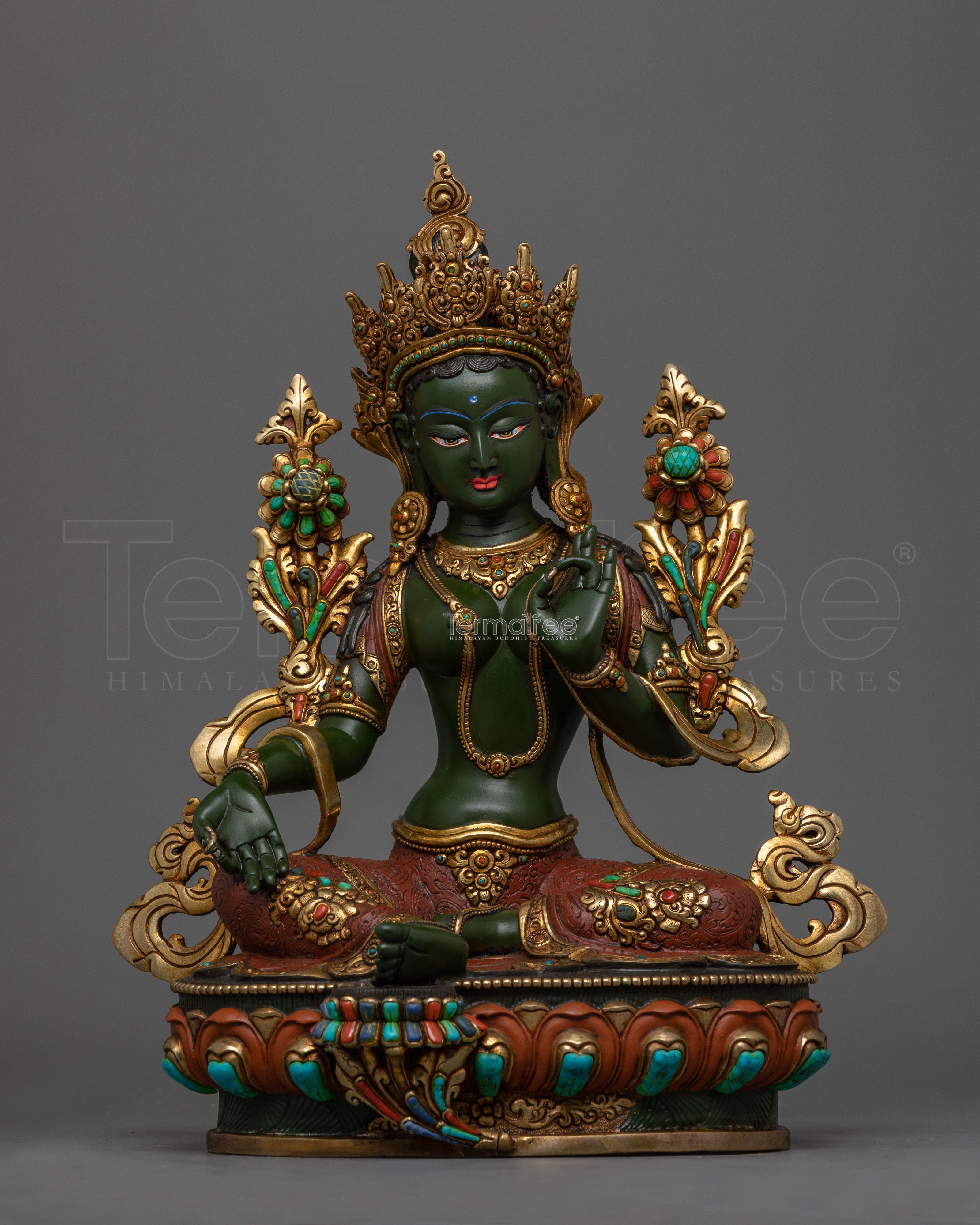 Green Tara Tibetan Statue | A Beautiful Addition to Your Meditation Space