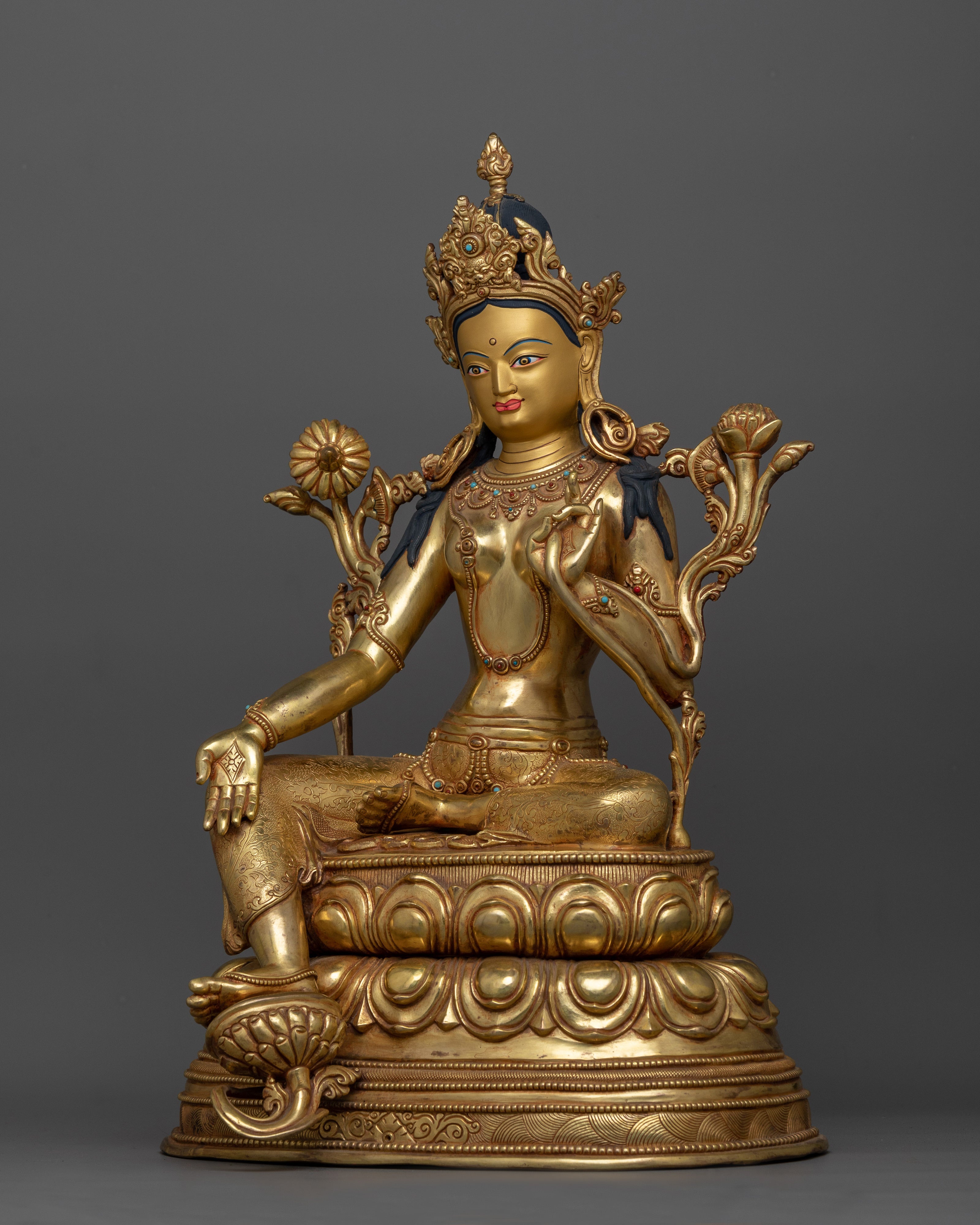 Loving Mother Green Tara Statue