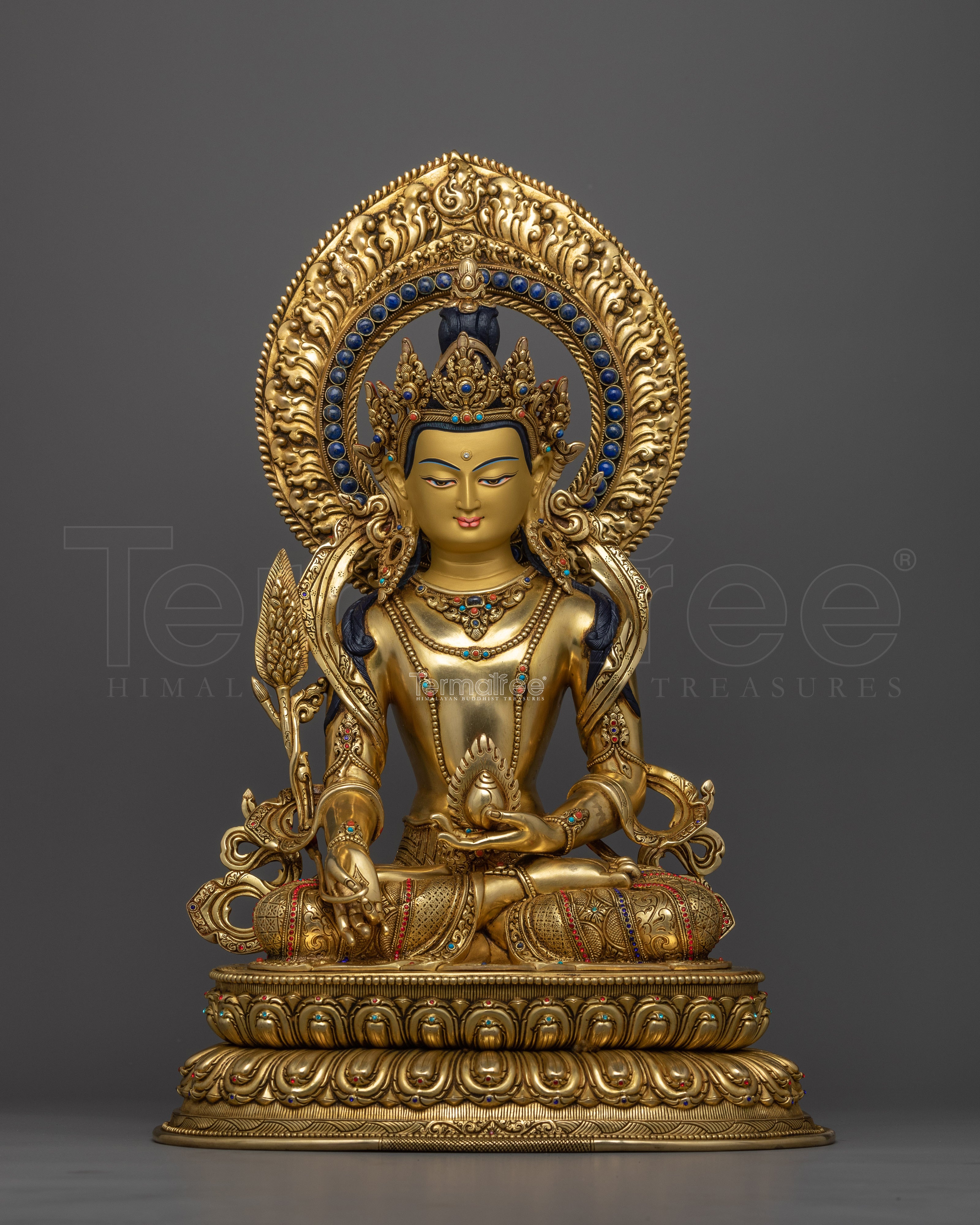 Crowned Kshitigarbha Statue | Spiritual Guardian