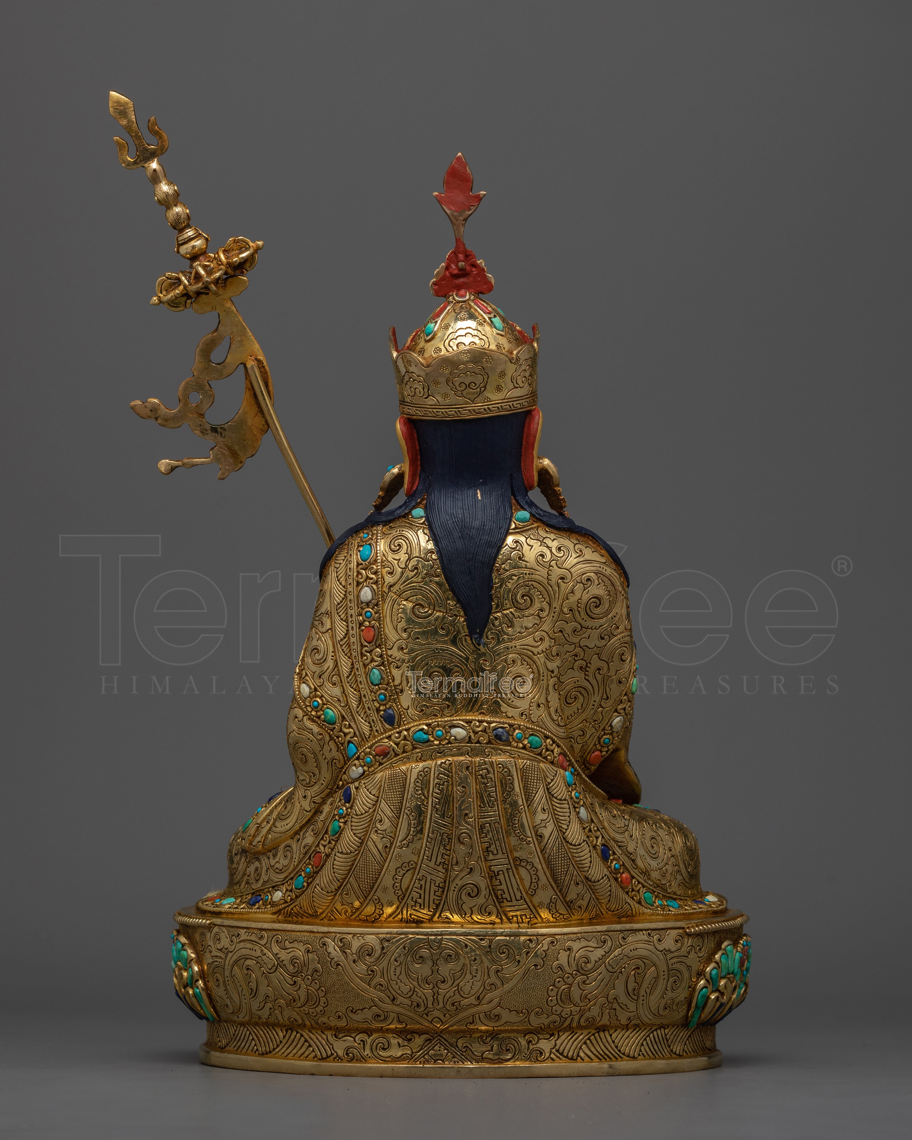 Guru Tsokye Dorje Statue | Wrathful Bodhisattva with Vajra and Khatvanga Staff