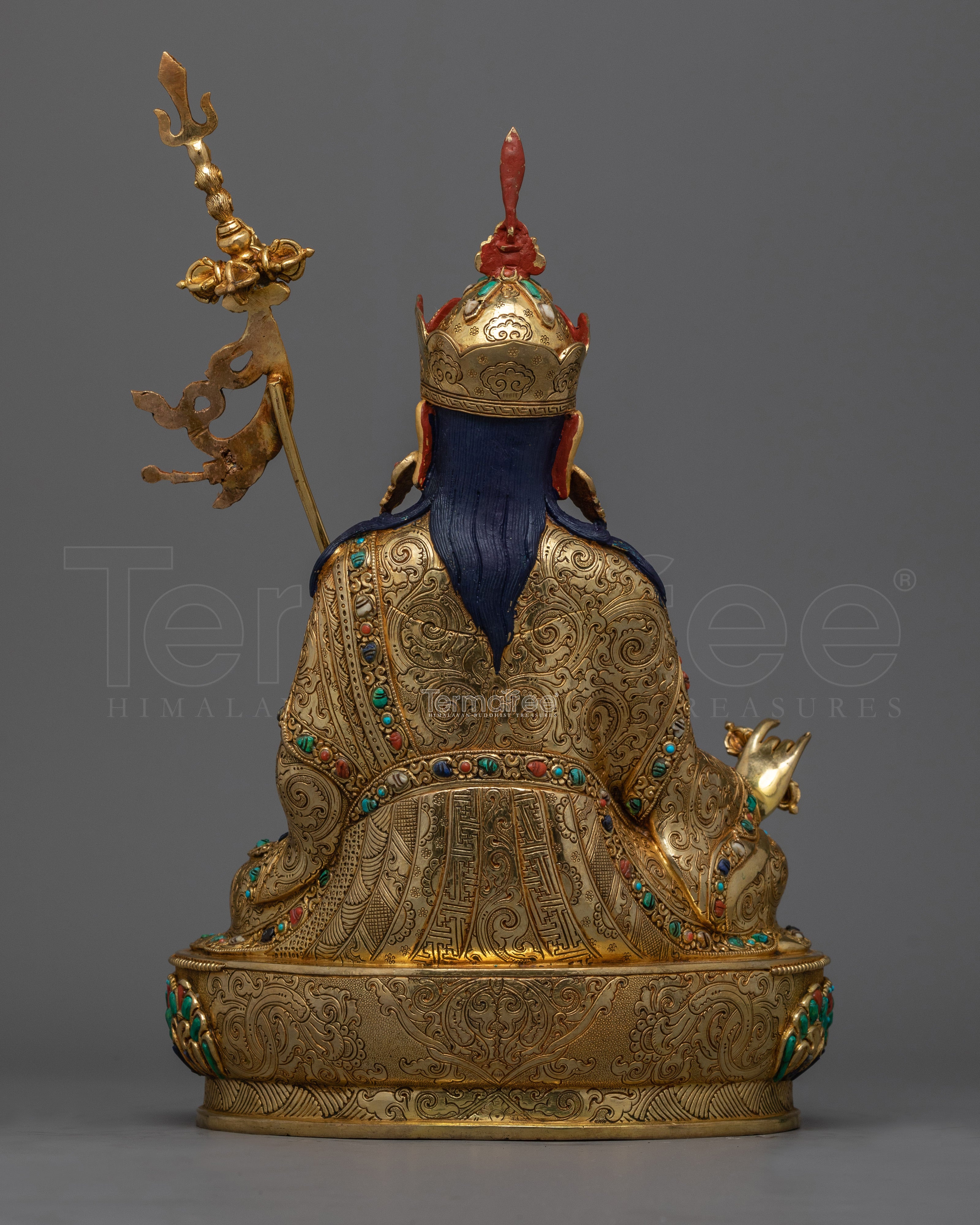 Guru Rinpoche Lotus Born Padmasambhava Statue | Tantric Master Art