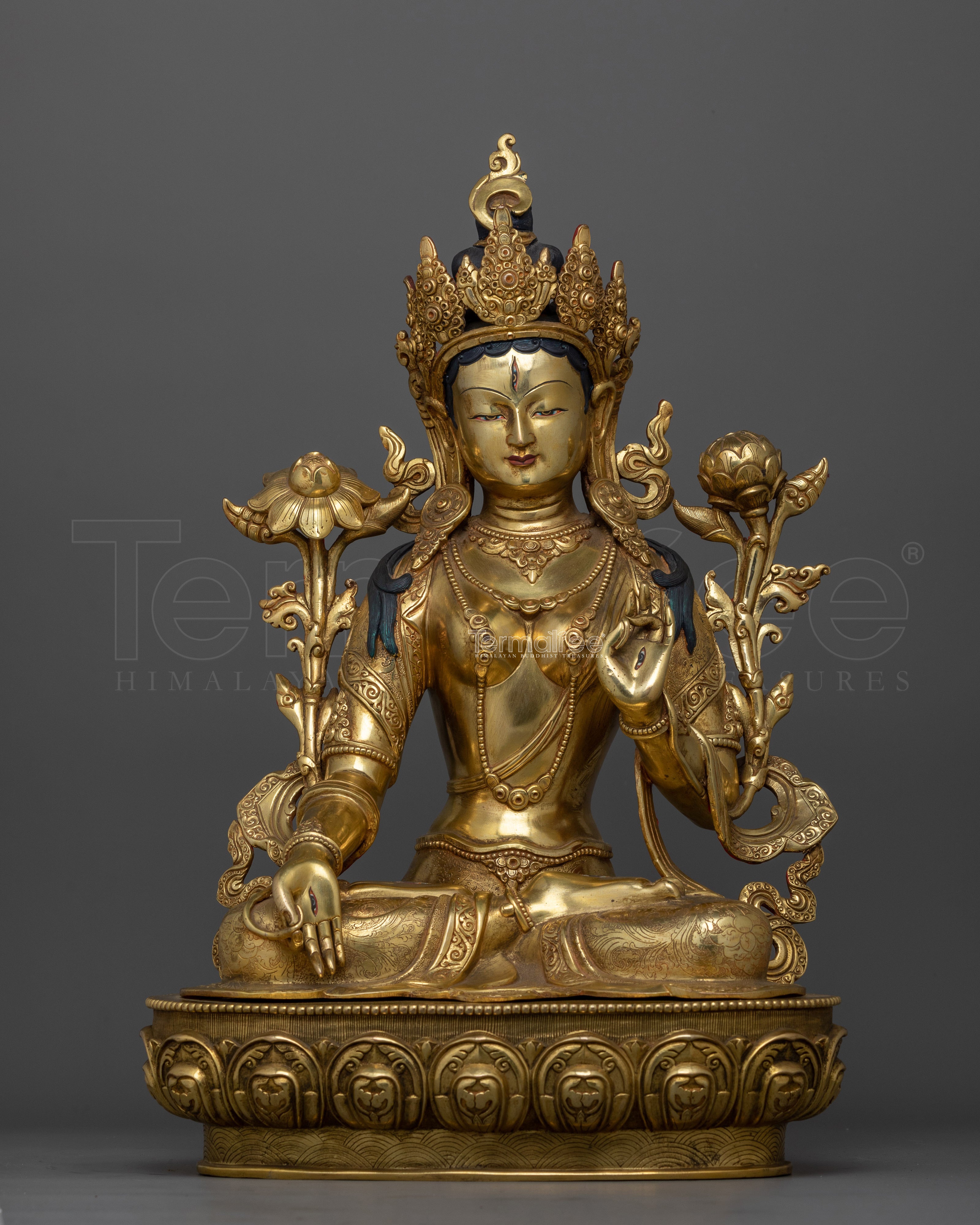 Buddhism White Tara Figure | Serene Meditation Tara