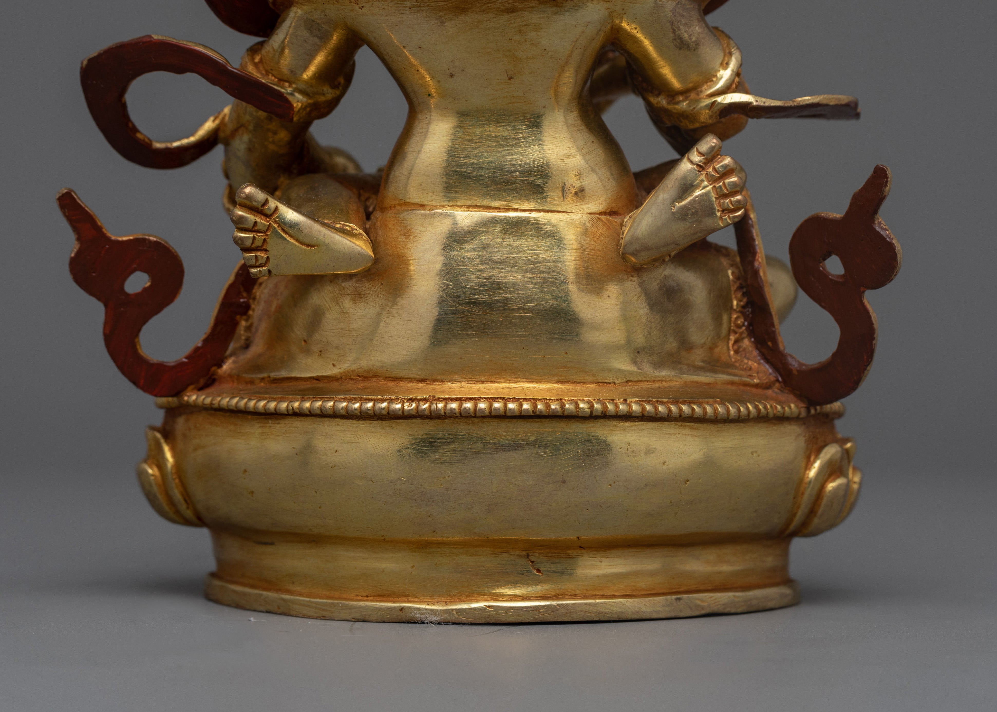 Red Dzambhala Statue | The Wealth Deity of Prosperity and Abundance