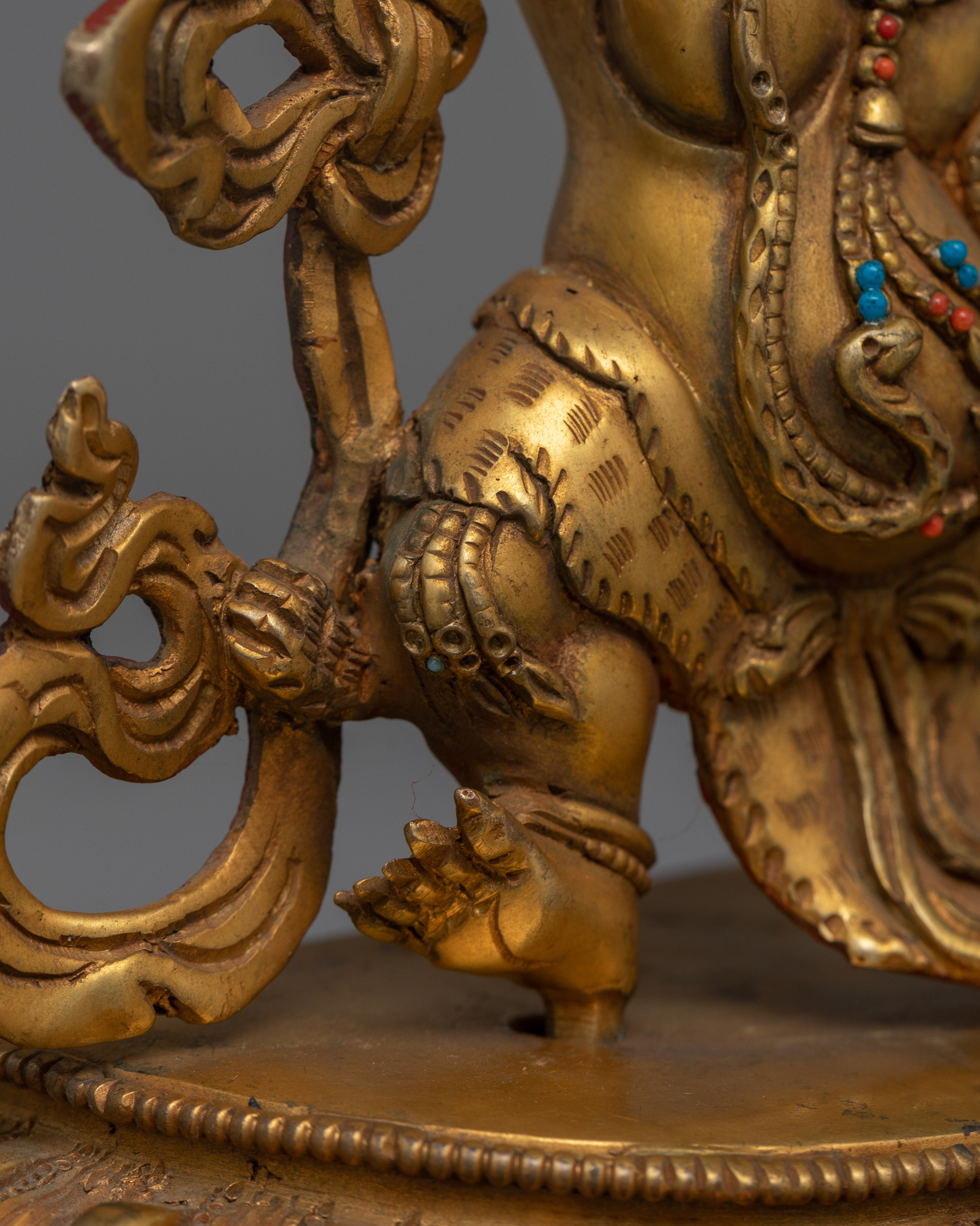 Thunderbolt Bearer Vajrapani Statue | Tibetan Buddhist Guardian