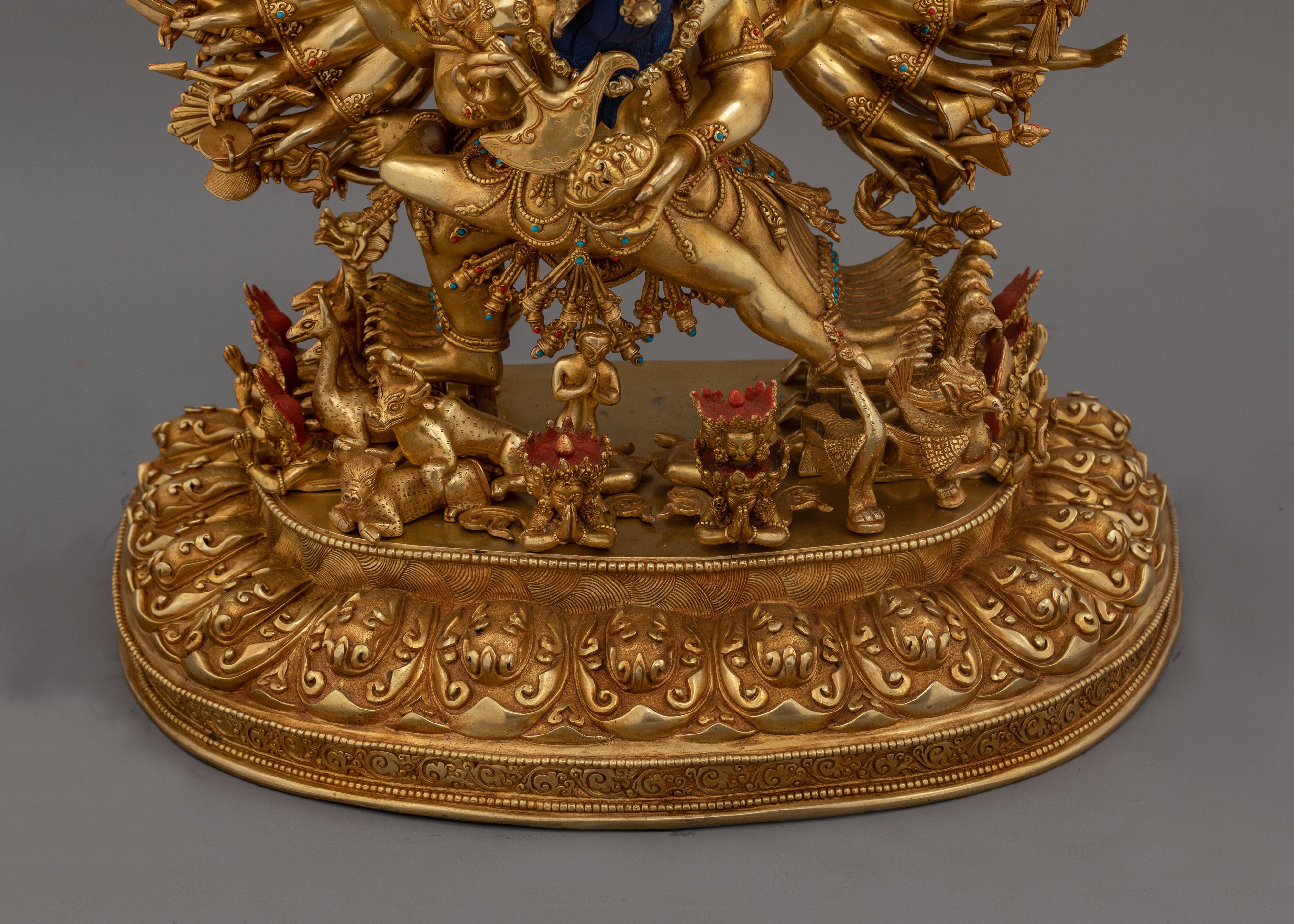 Sacred Yamantaka Deity | Majestic Buddhist Protector Statue