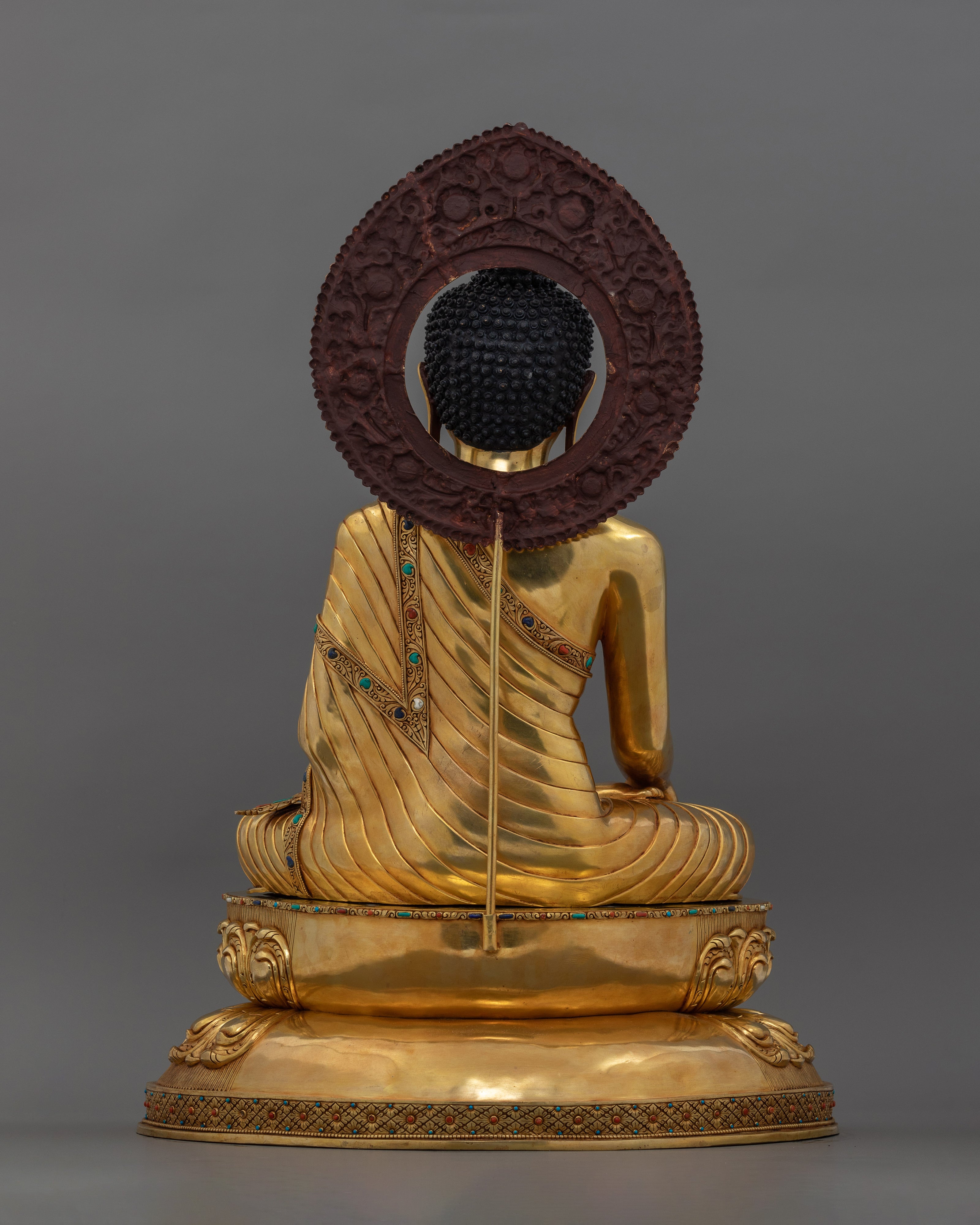 Meditational Shakyamuni Buddha | 24K Gold Gilded Sculpture