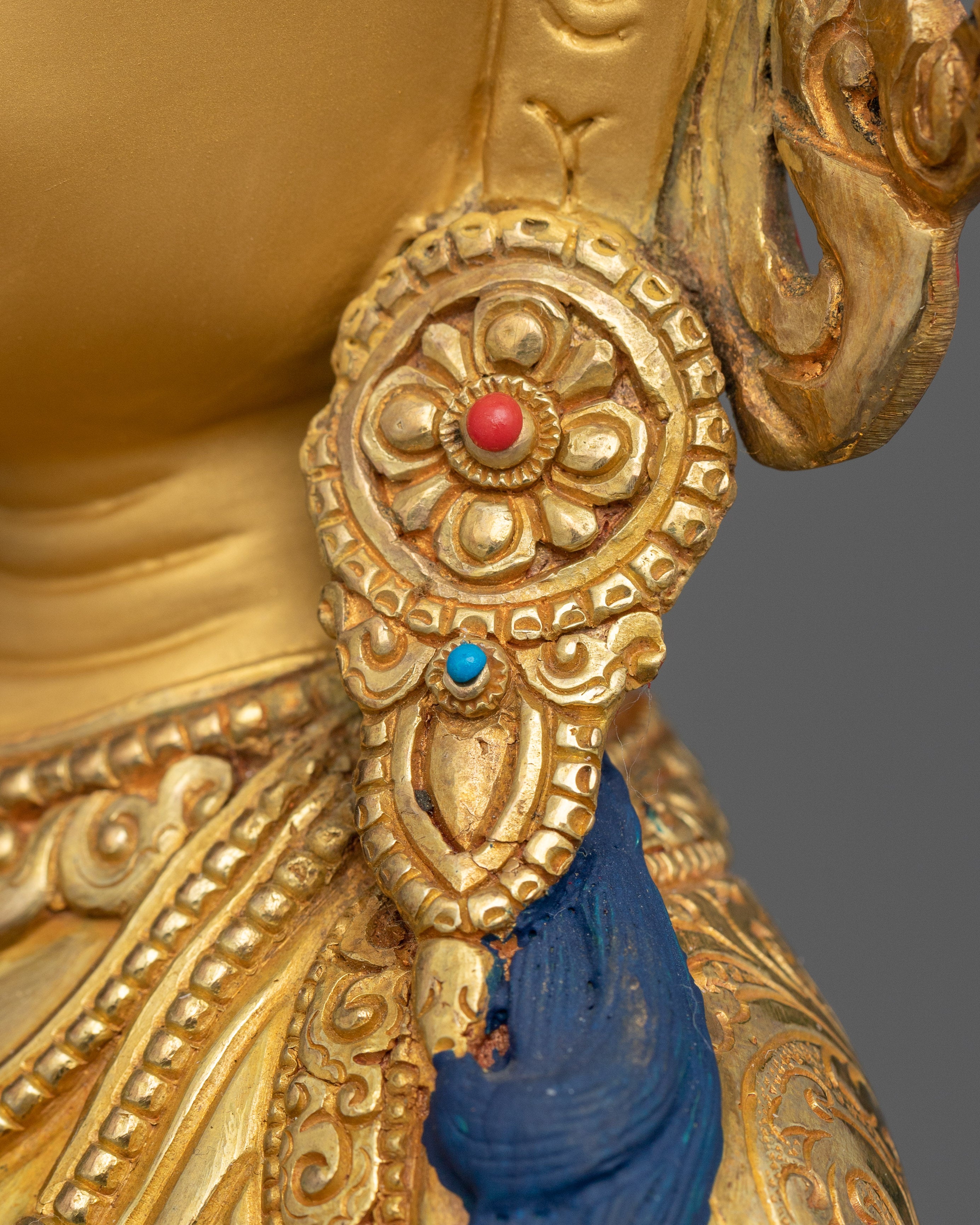 24K Gold Gilded Heruka Vajrasattva Art | Purification Deity