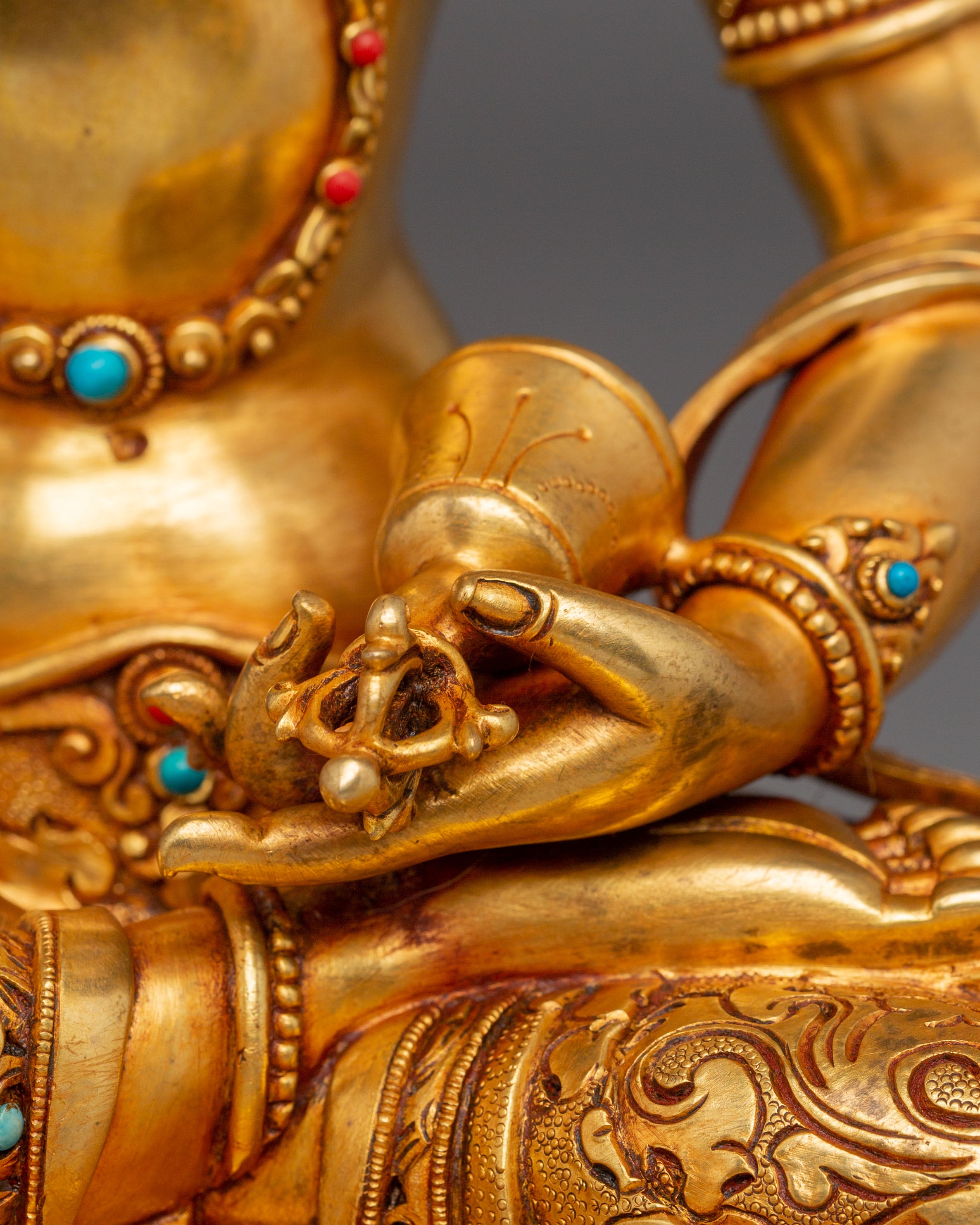 Supreme Purifier Vajrasattva Handmade Dorje Sempa Art | Tibetan Deity of Purification