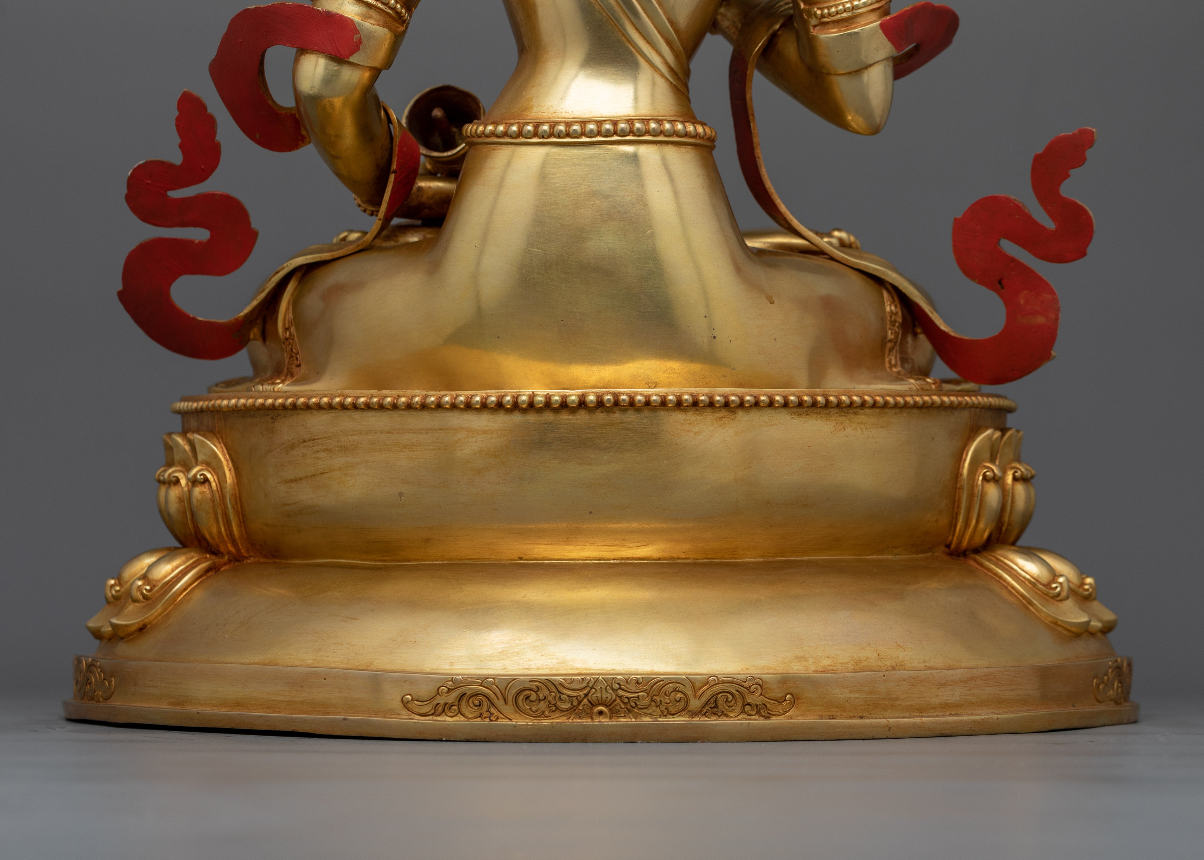 24k Gold Gilded Tranquil Vajrasattva Statue | Purity and Compassion Deity