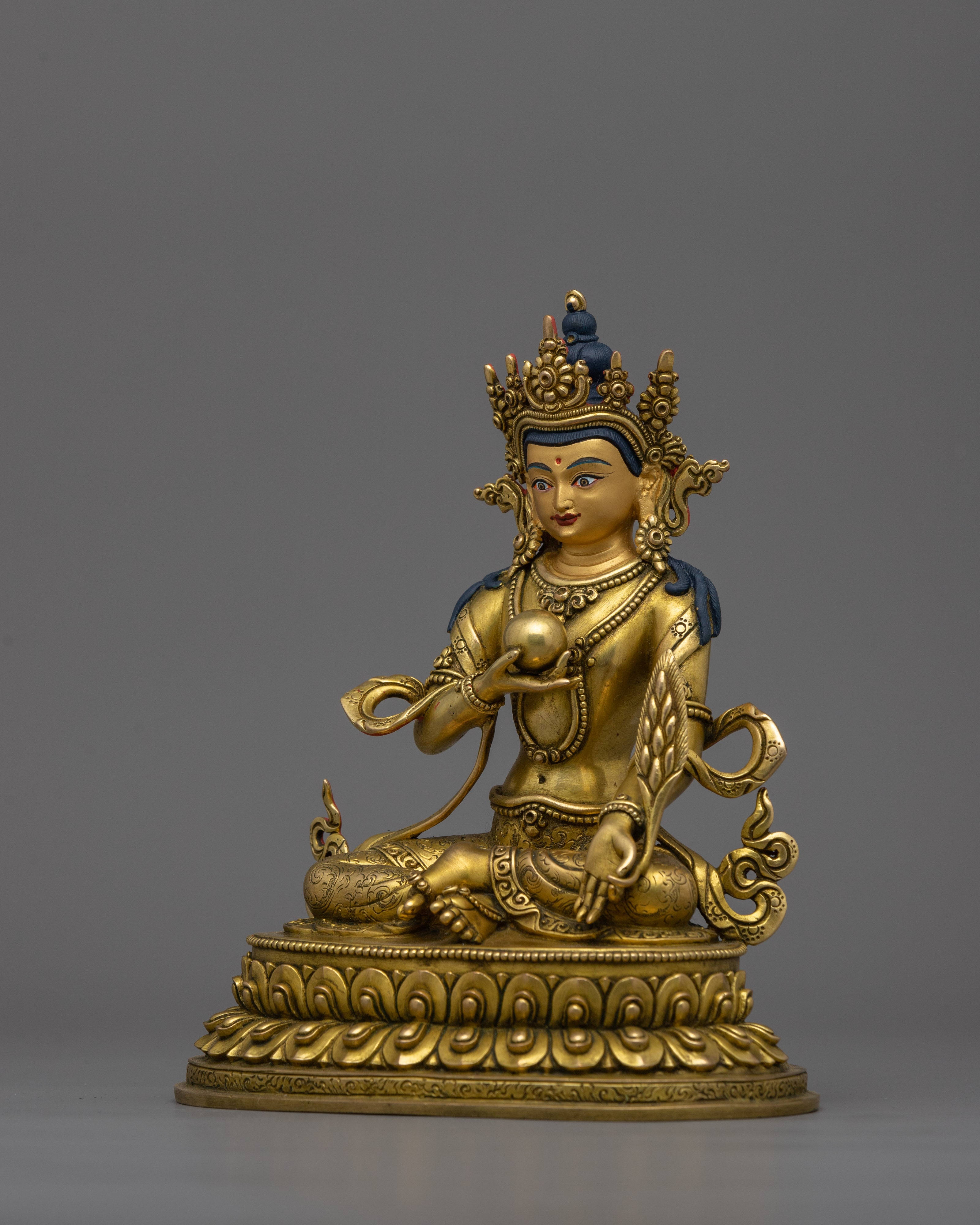 Sacred Kshitigarbha for Altar | Tibetan Spiritual Art