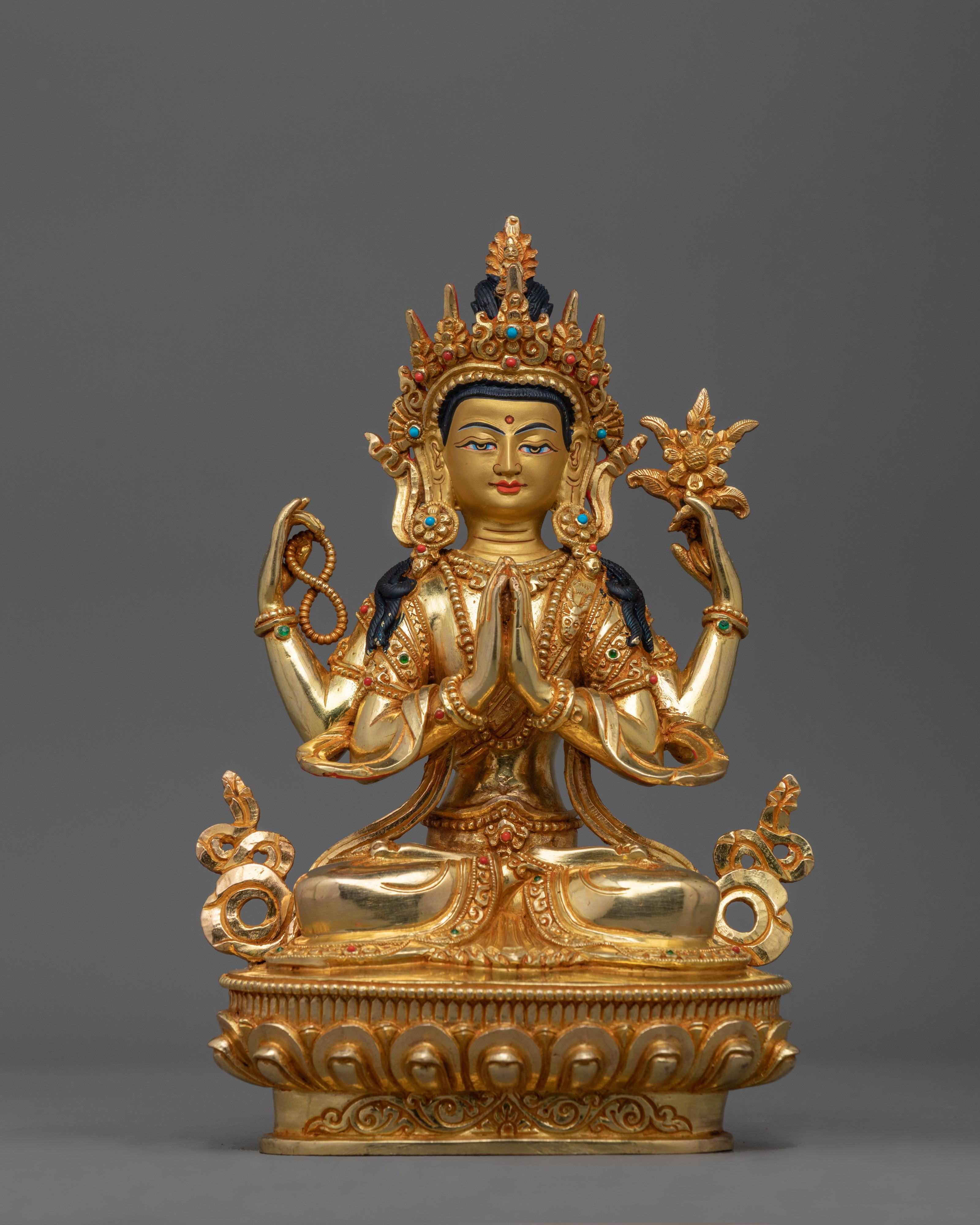Kind Chenrezig Bodhisattva Figurine | A Symbol of Compassion and Love