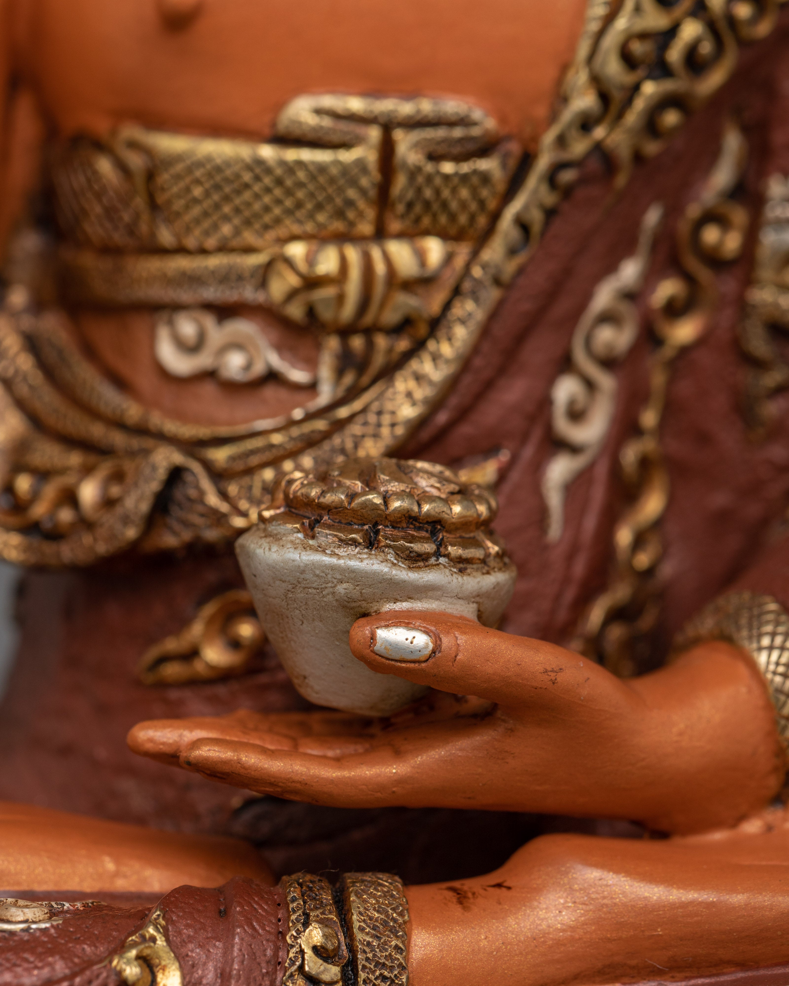 24K Gold Gilded Shakyamuni Artwork | Enlightened Buddha