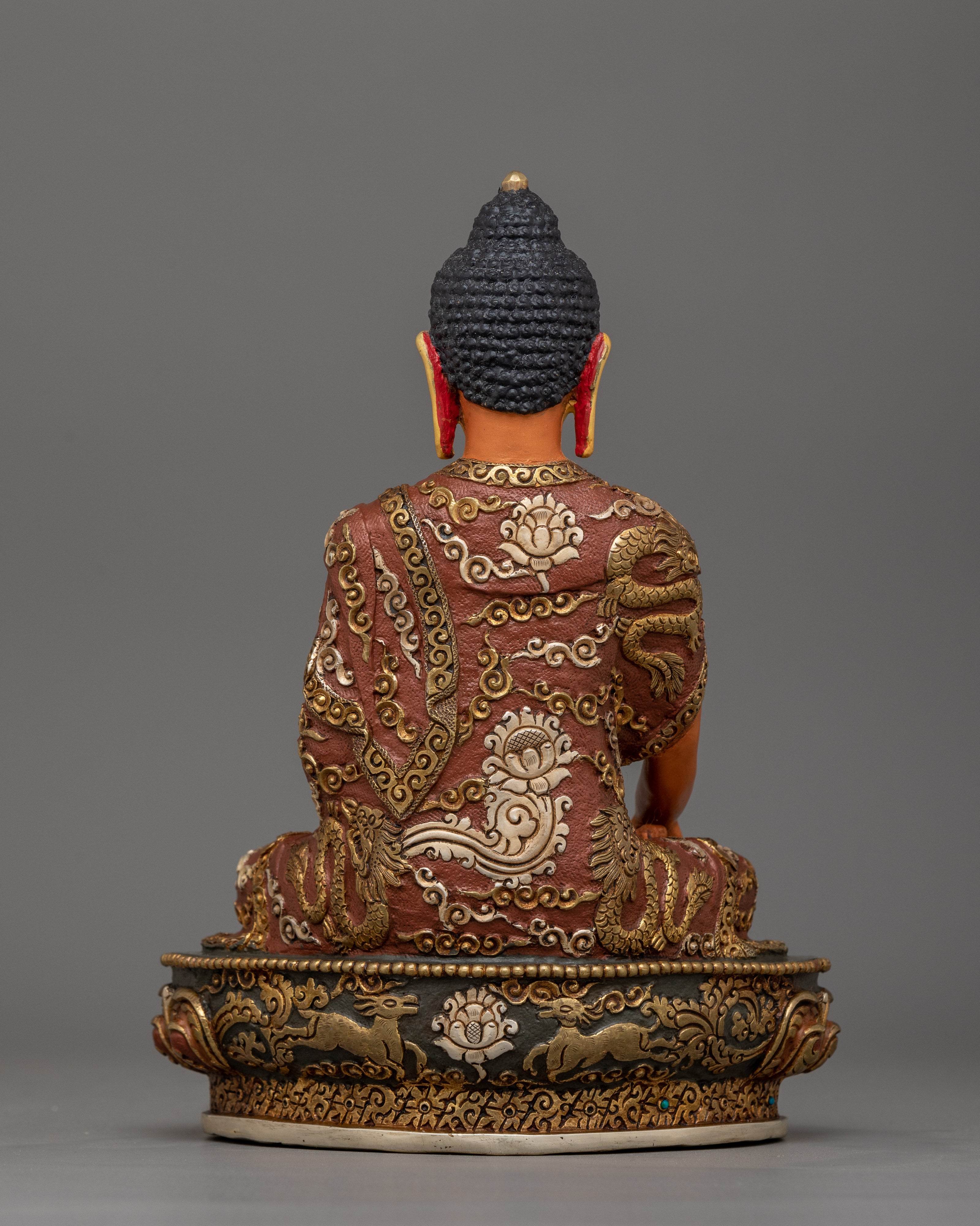 24K Gold Gilded Shakyamuni Artwork | Enlightened Buddha