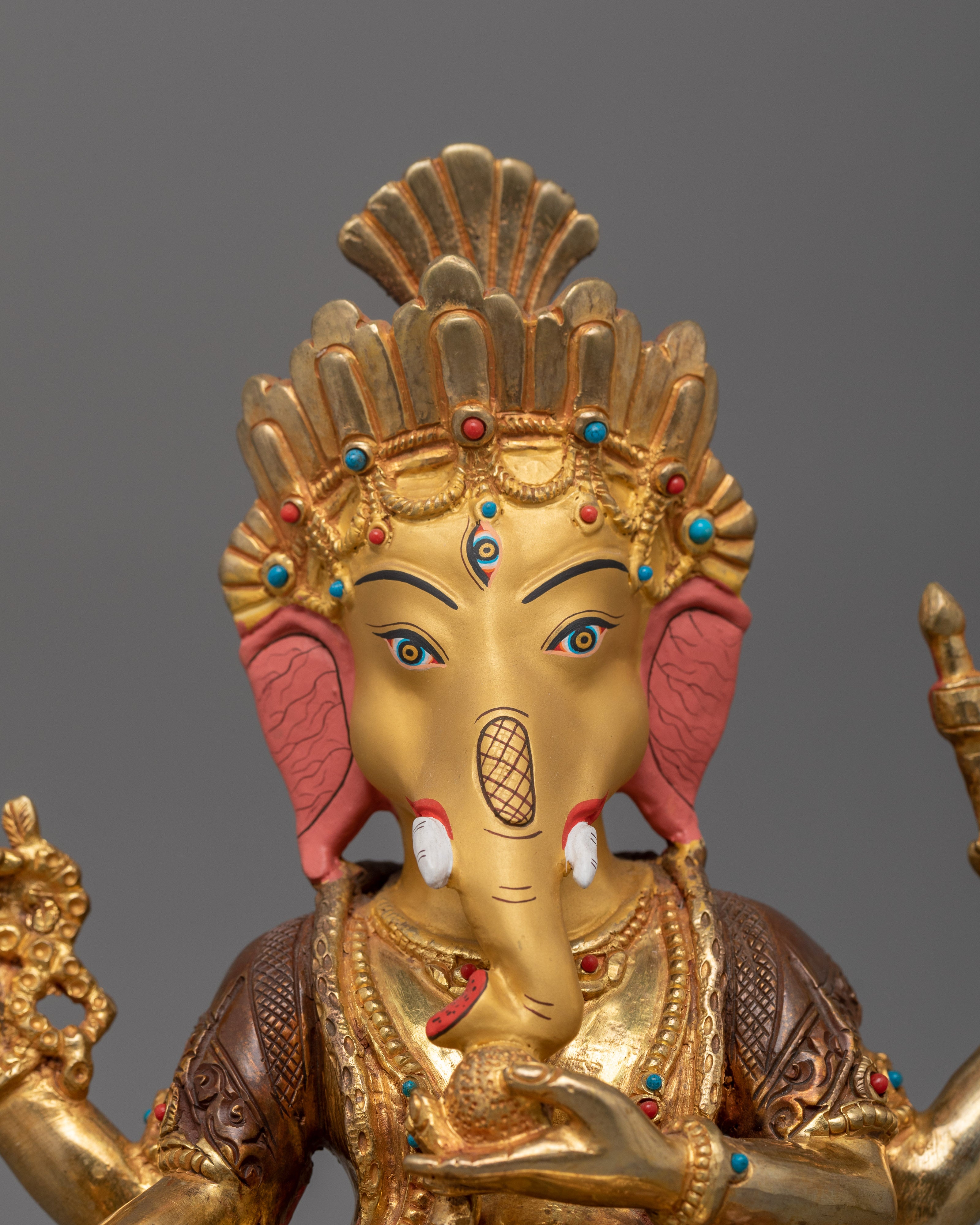 Hand-Carved God Sri Ganesh Statue | Symbol of Protection
