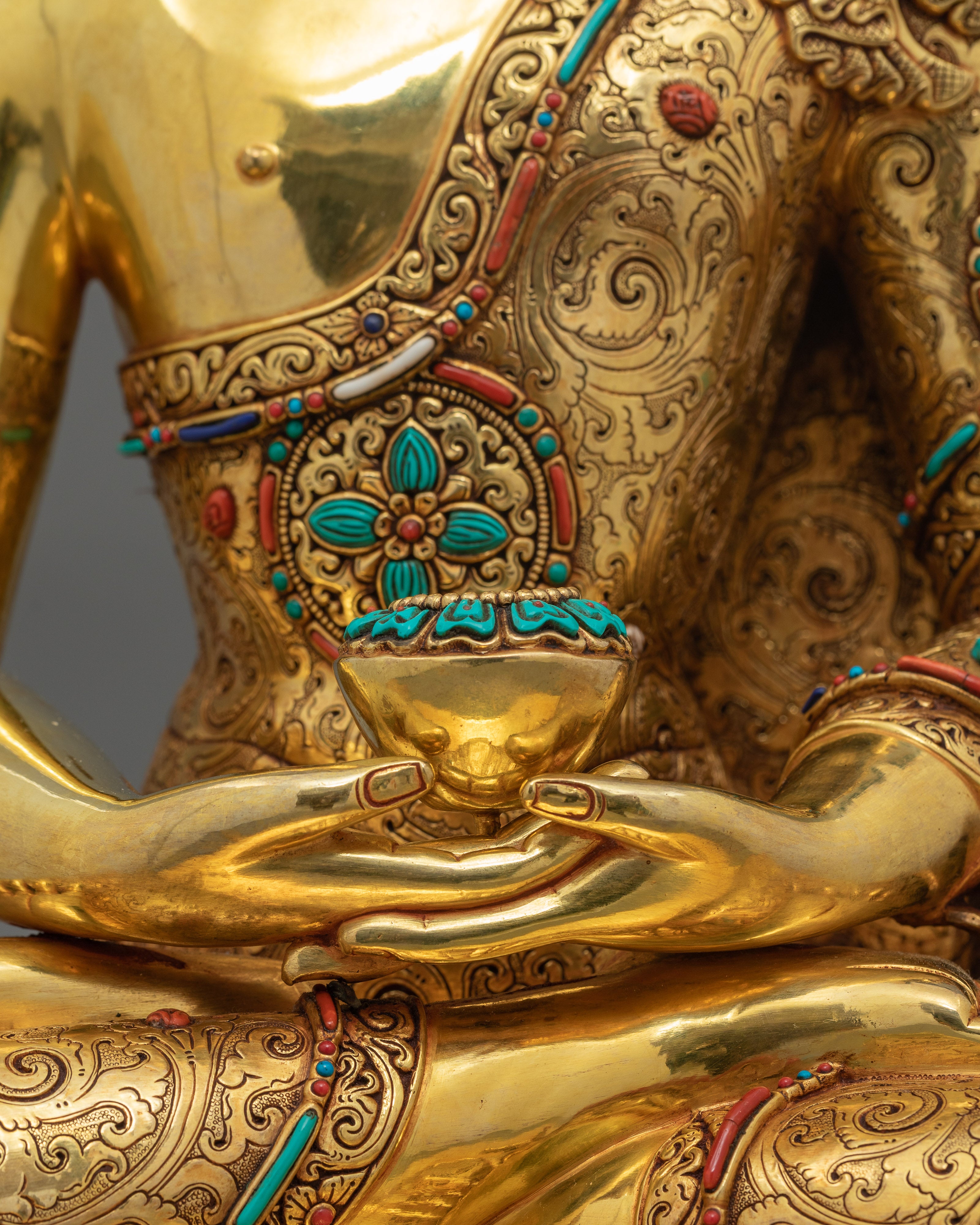 Three Buddha Set Sculpture | Medicine Buddha, Shakyamuni Buddha, Amitabha Buddha