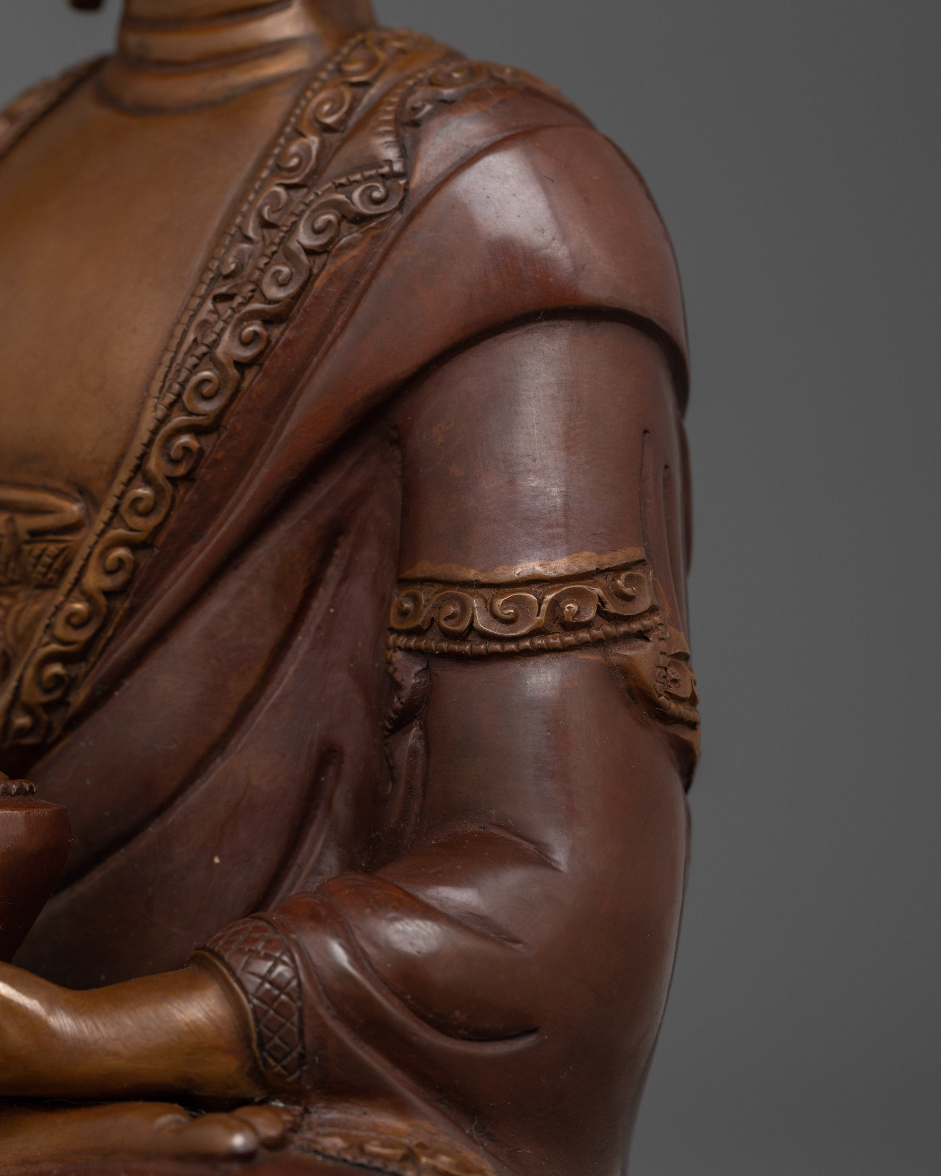 Namo Gautama Buddha Oxidized Satue | Beautifully Handcarved  Enlightened Buddha