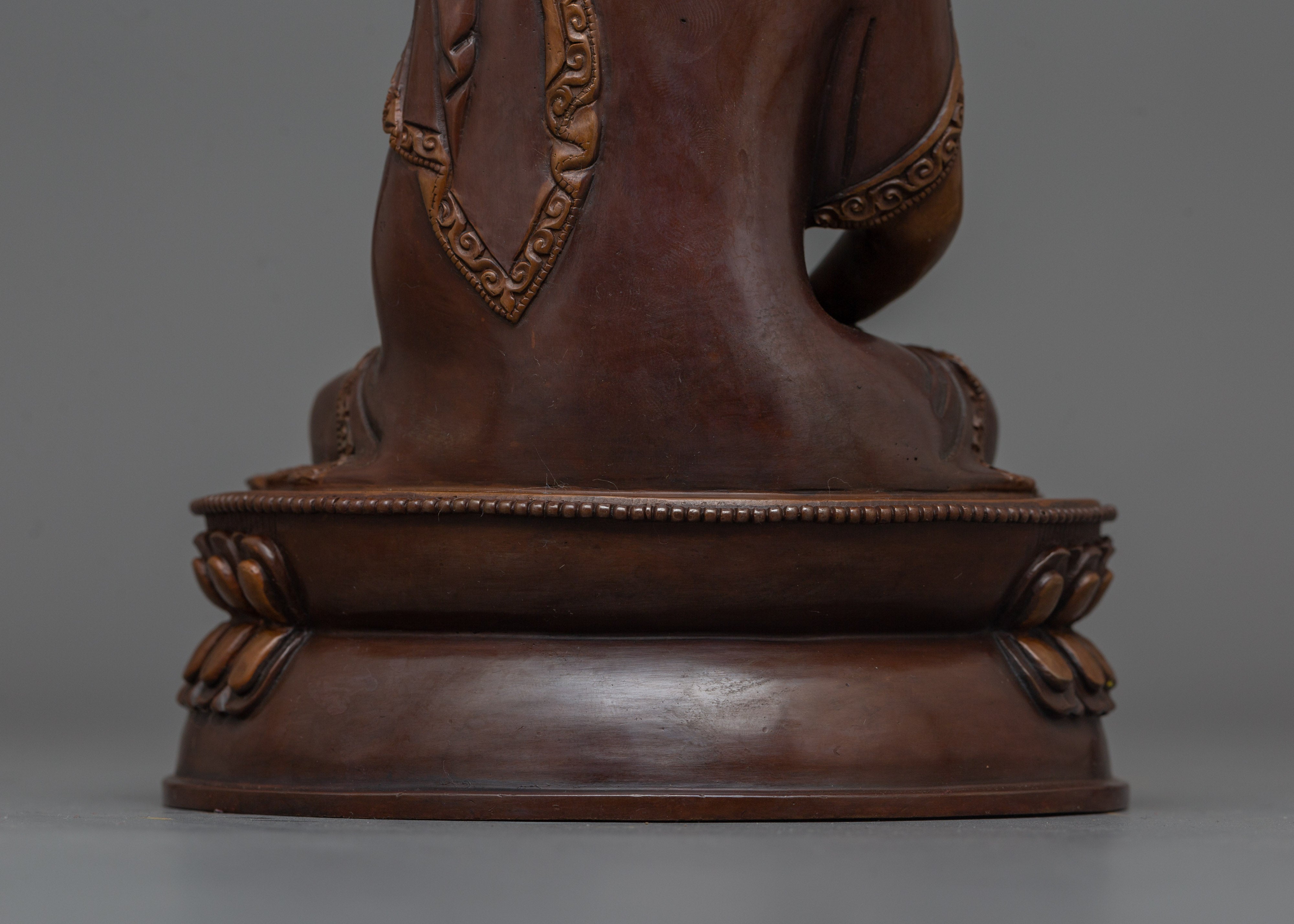 Divine Light Buddha Amitabha Statue | Oxidized Copper Sculpture