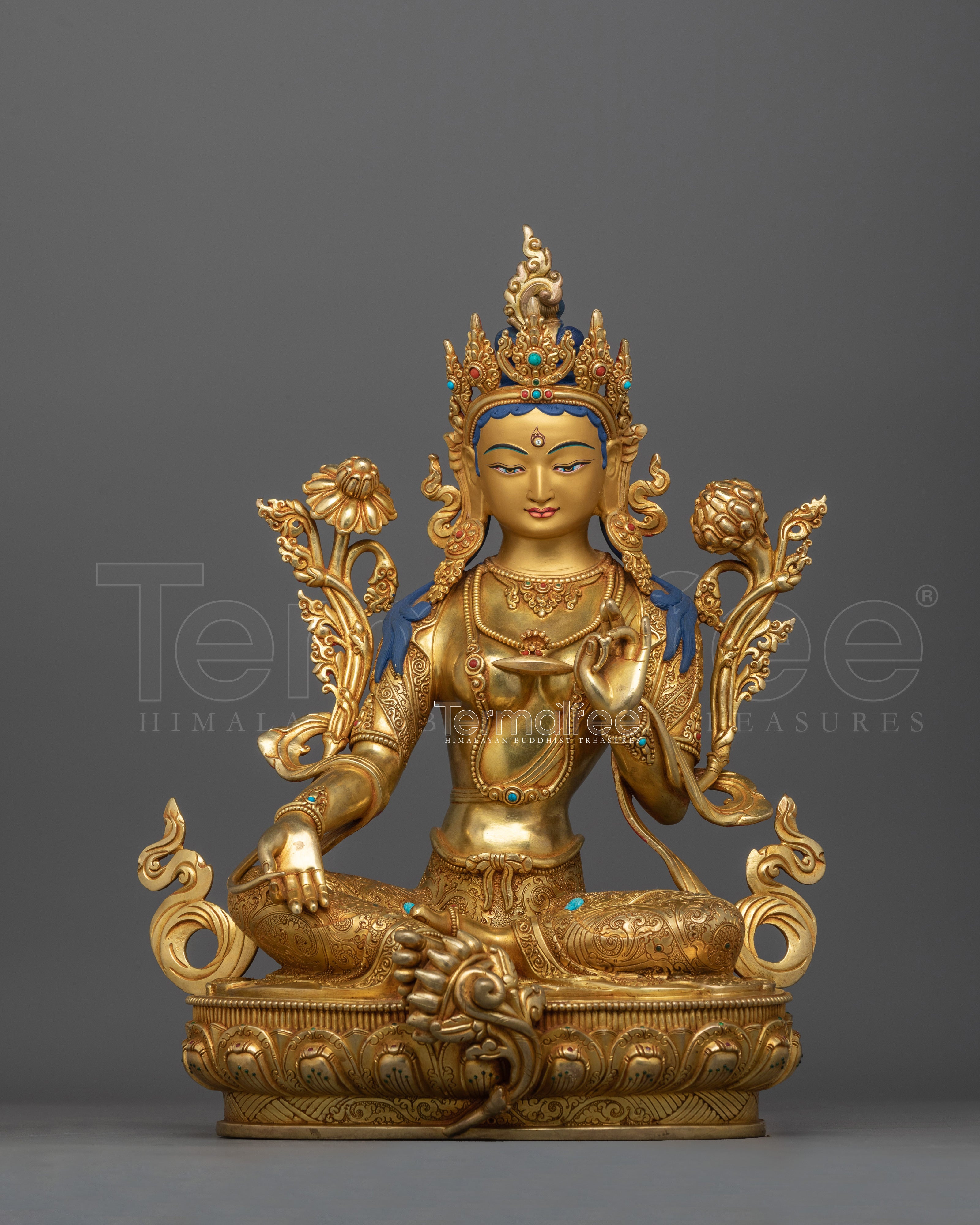 Divine Feminine Energy Green Tara Statue | Spiritual and Decorative Piece