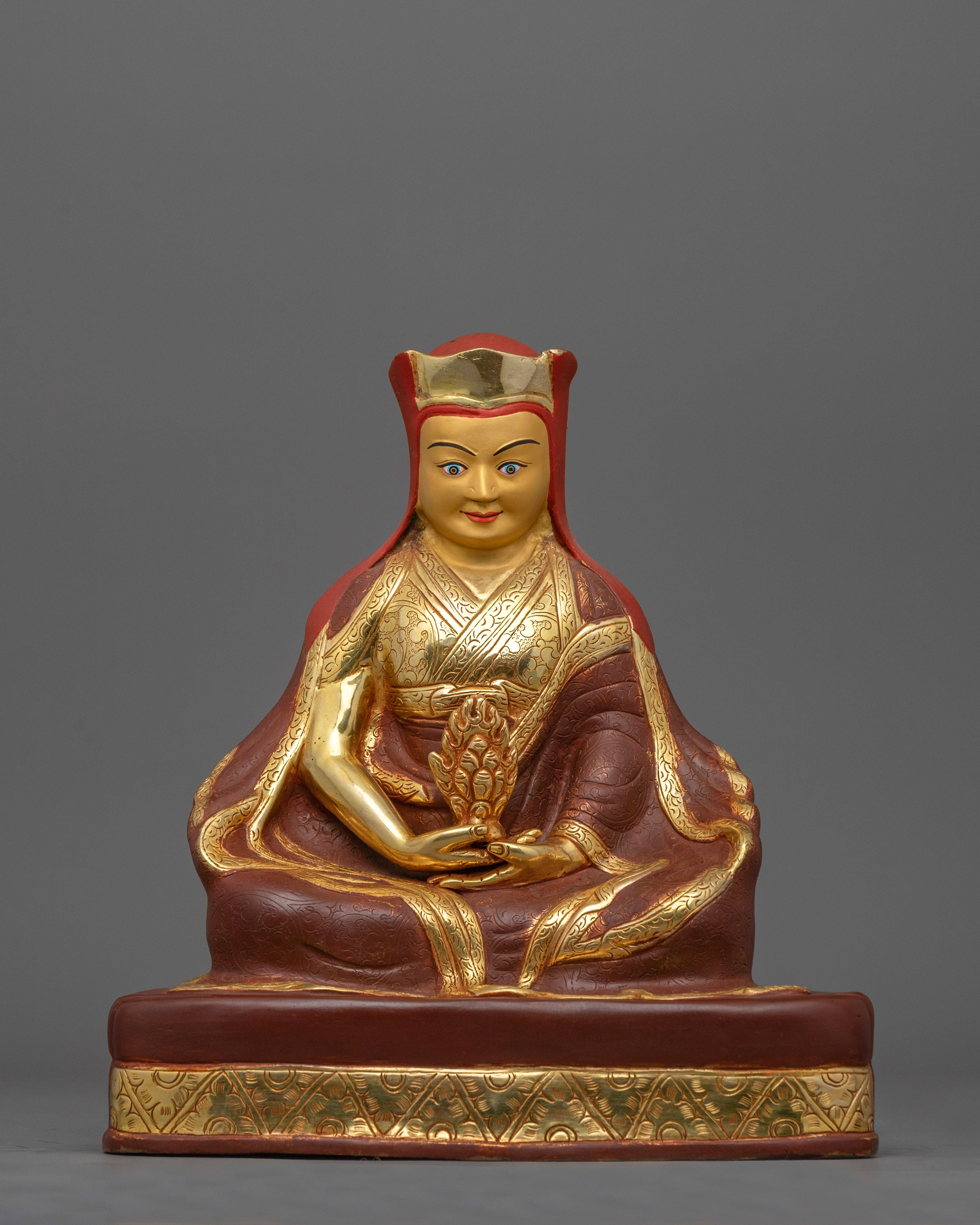 Tibetan Kagyu Master Set Figurine | Marpa, Milarepa, Gampopa Statue Set