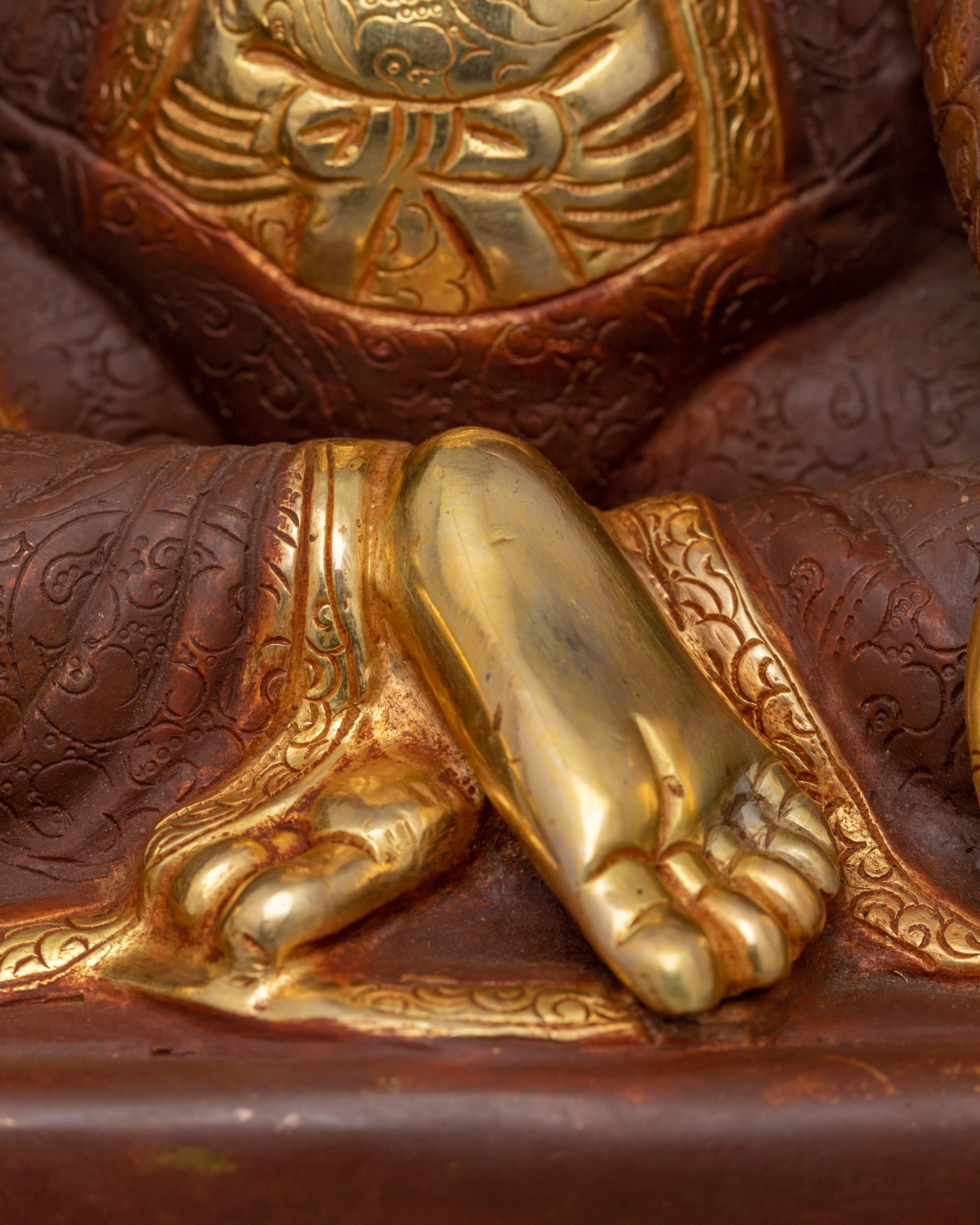 Tibetan Kagyu Master Set Figurine | Marpa, Milarepa, Gampopa Statue Set