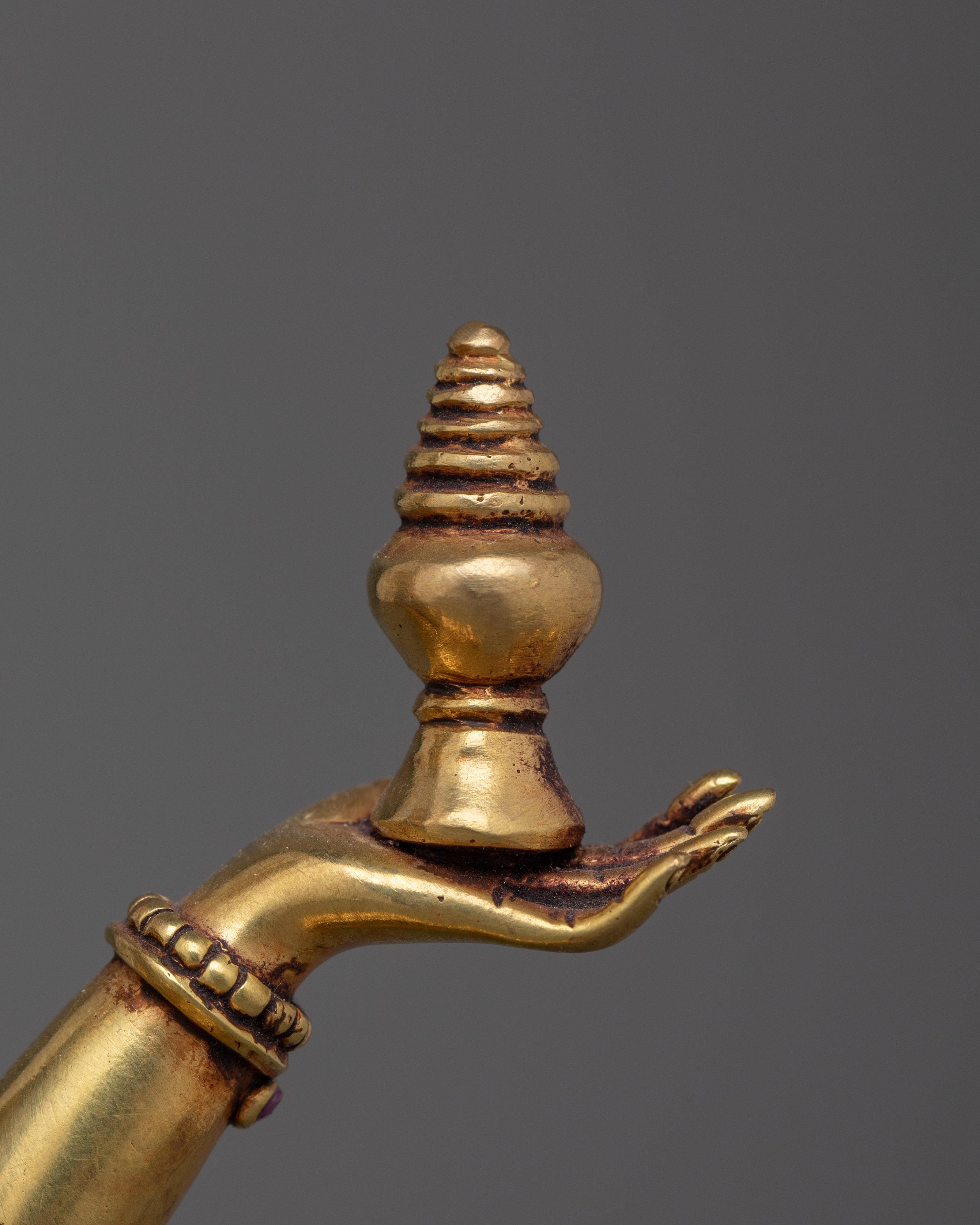 Handcrafted 24K Gold-Gilded Lakshmi Statue | Goddess of Wealth and Prosperity