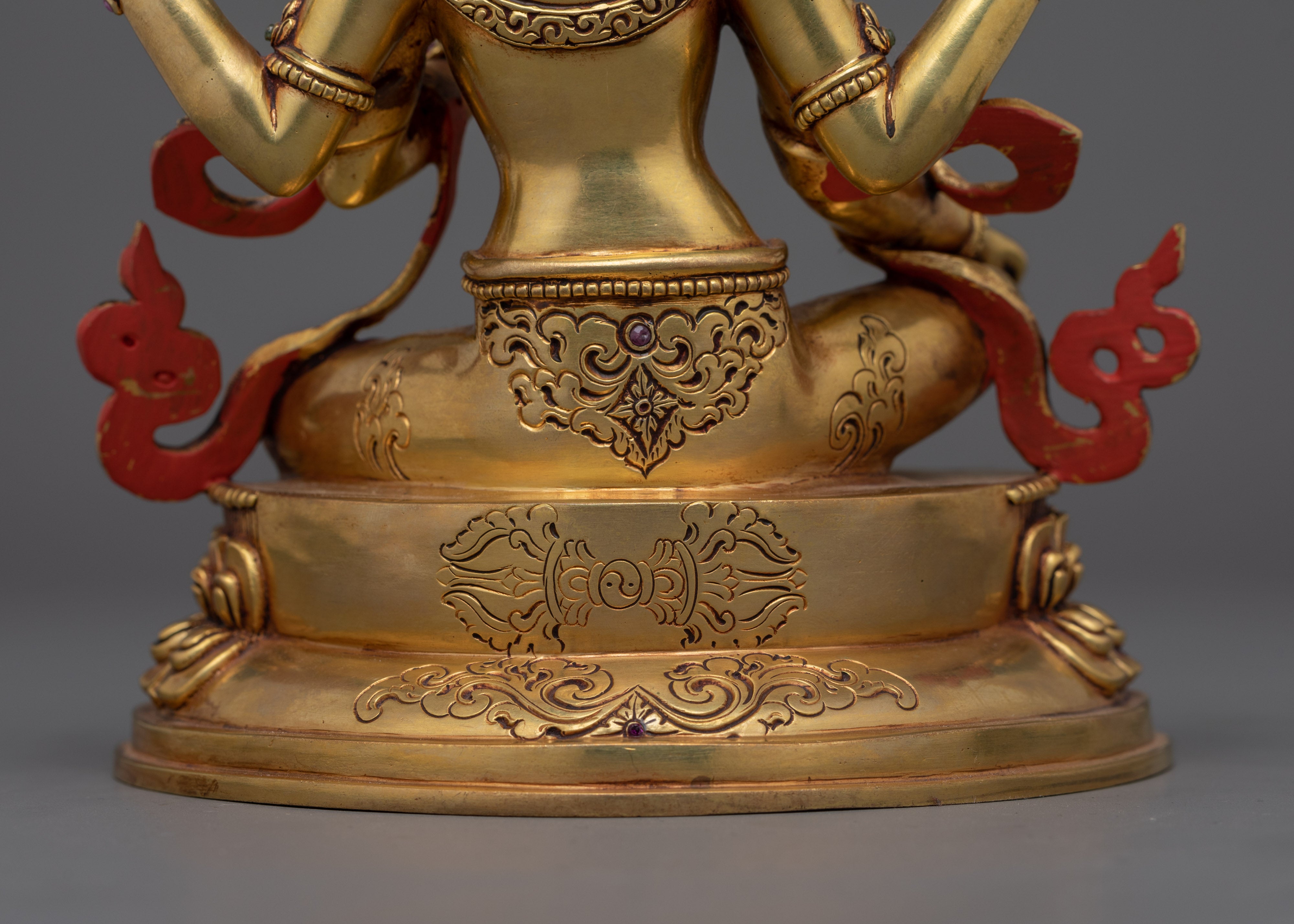 Handcrafted 24K Gold-Gilded Lakshmi Statue | Goddess of Wealth and Prosperity