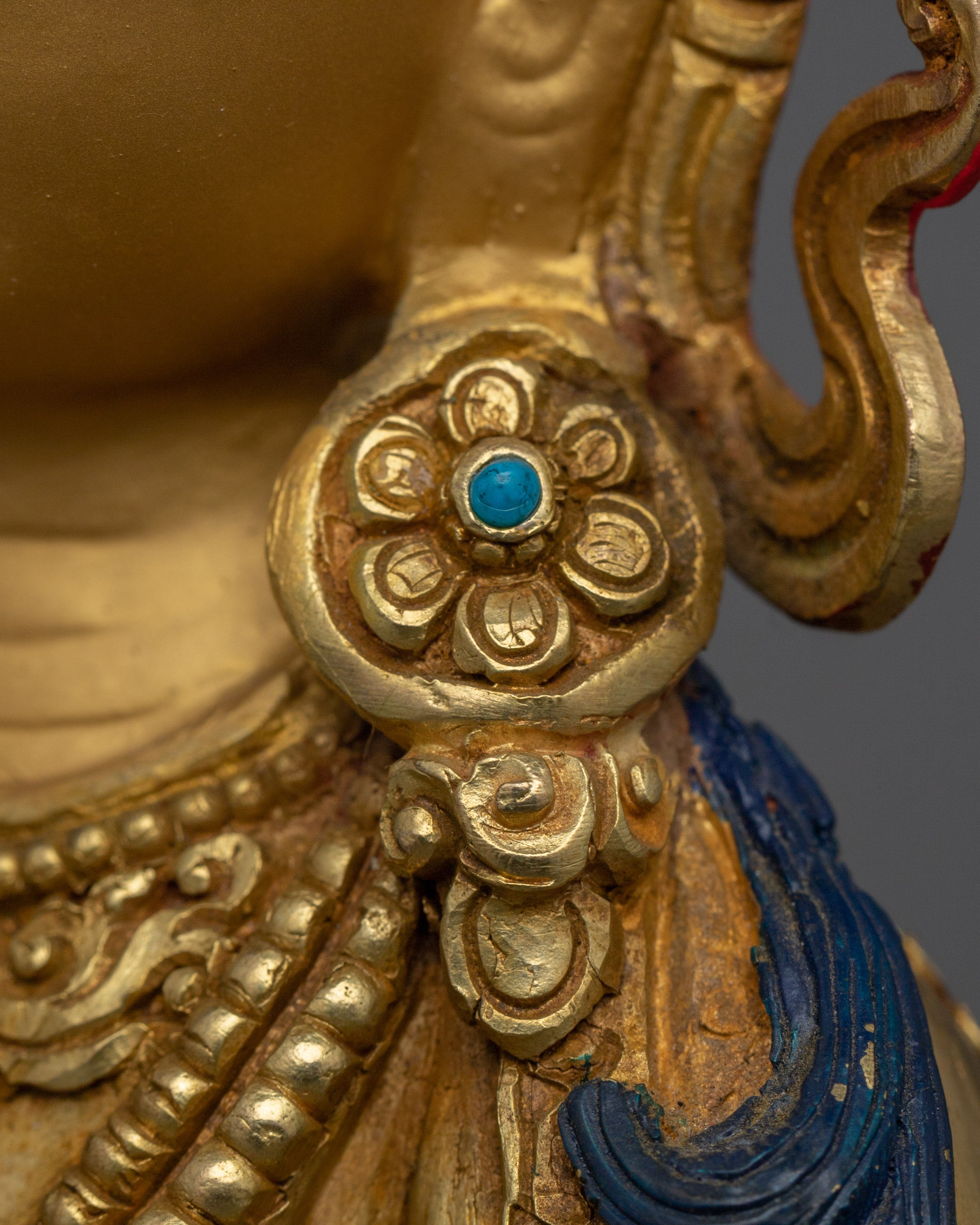 Spiritual Awakening Statue 24k Gold Vajrasattva | Buddhist deity, Bodhisattva of purity