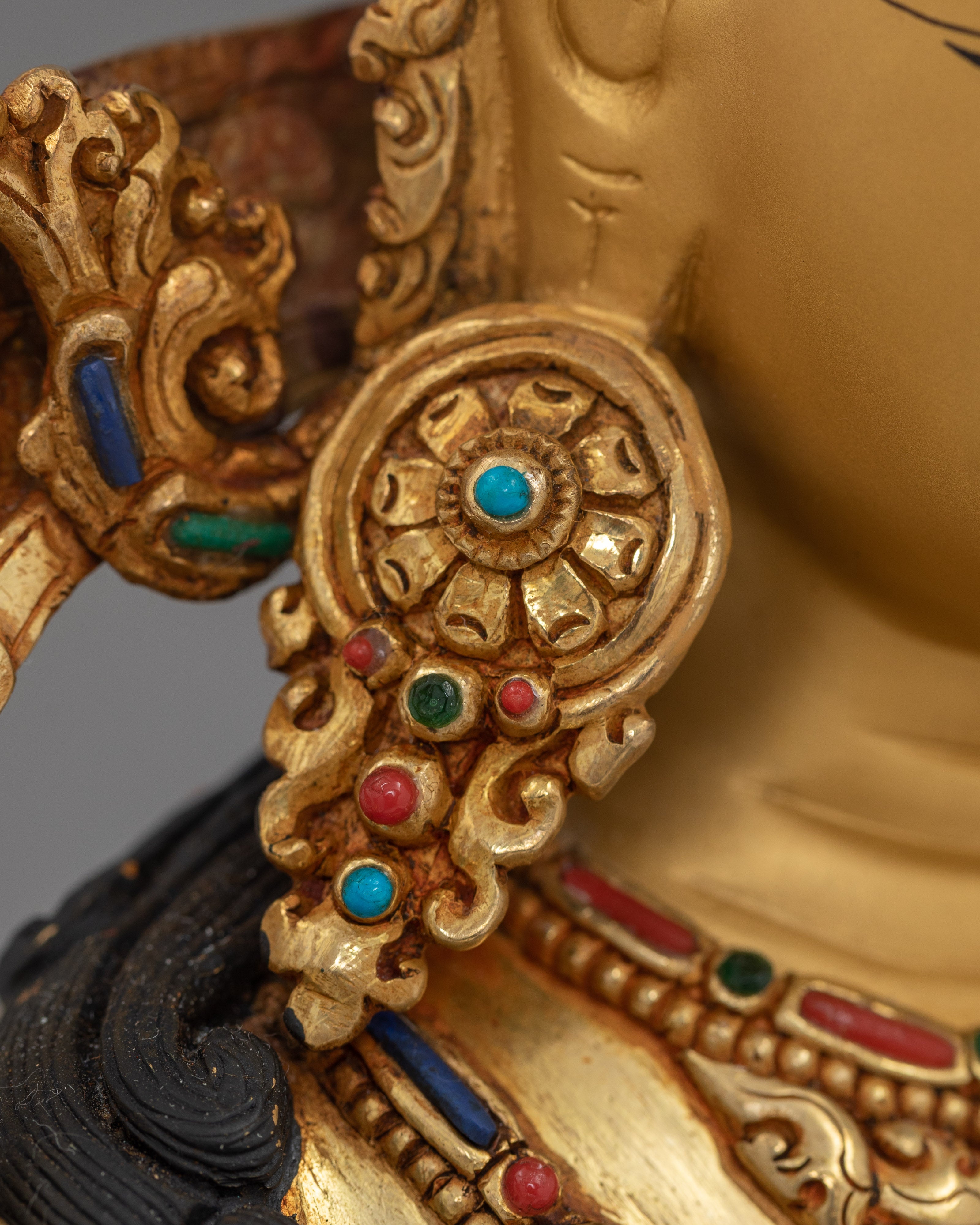 Handcrafted Manjushri Bodhisattva Dharma Statue | Symbol of Wisdom and Enlightenment