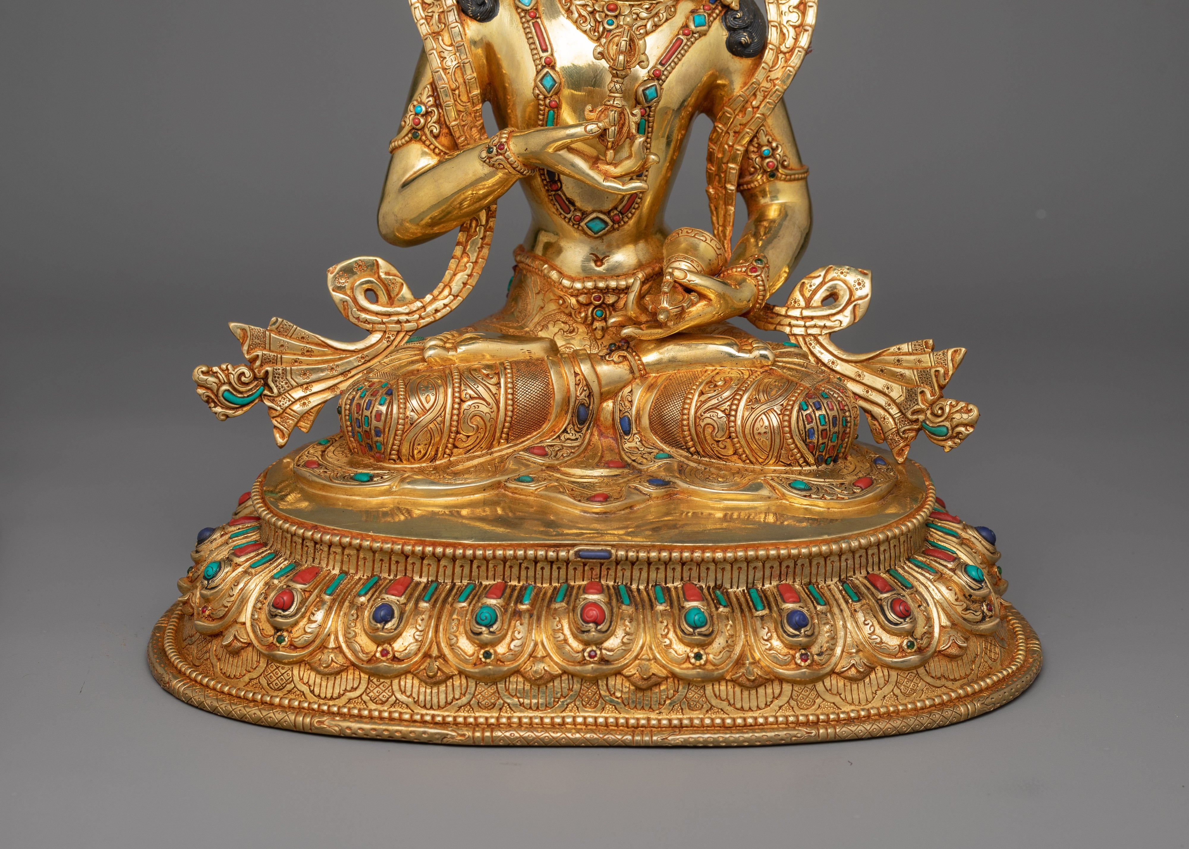 Hand-carved Purification Deity Vajrasattva Statue | Lord of Cleansing and Enlightenment