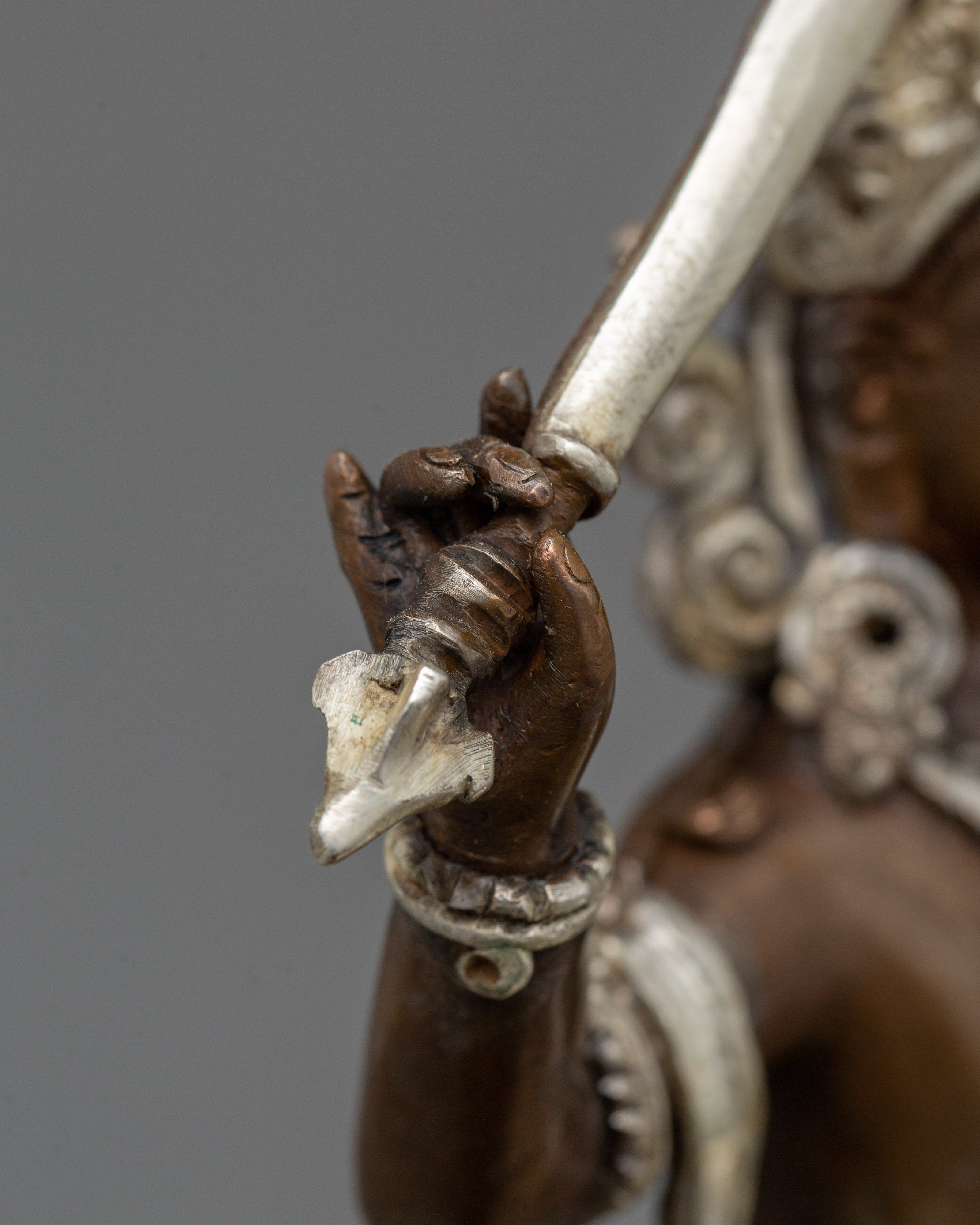 Traditional Sacred Simhanada Manjushri Statue | Embodiment of Wisdom
