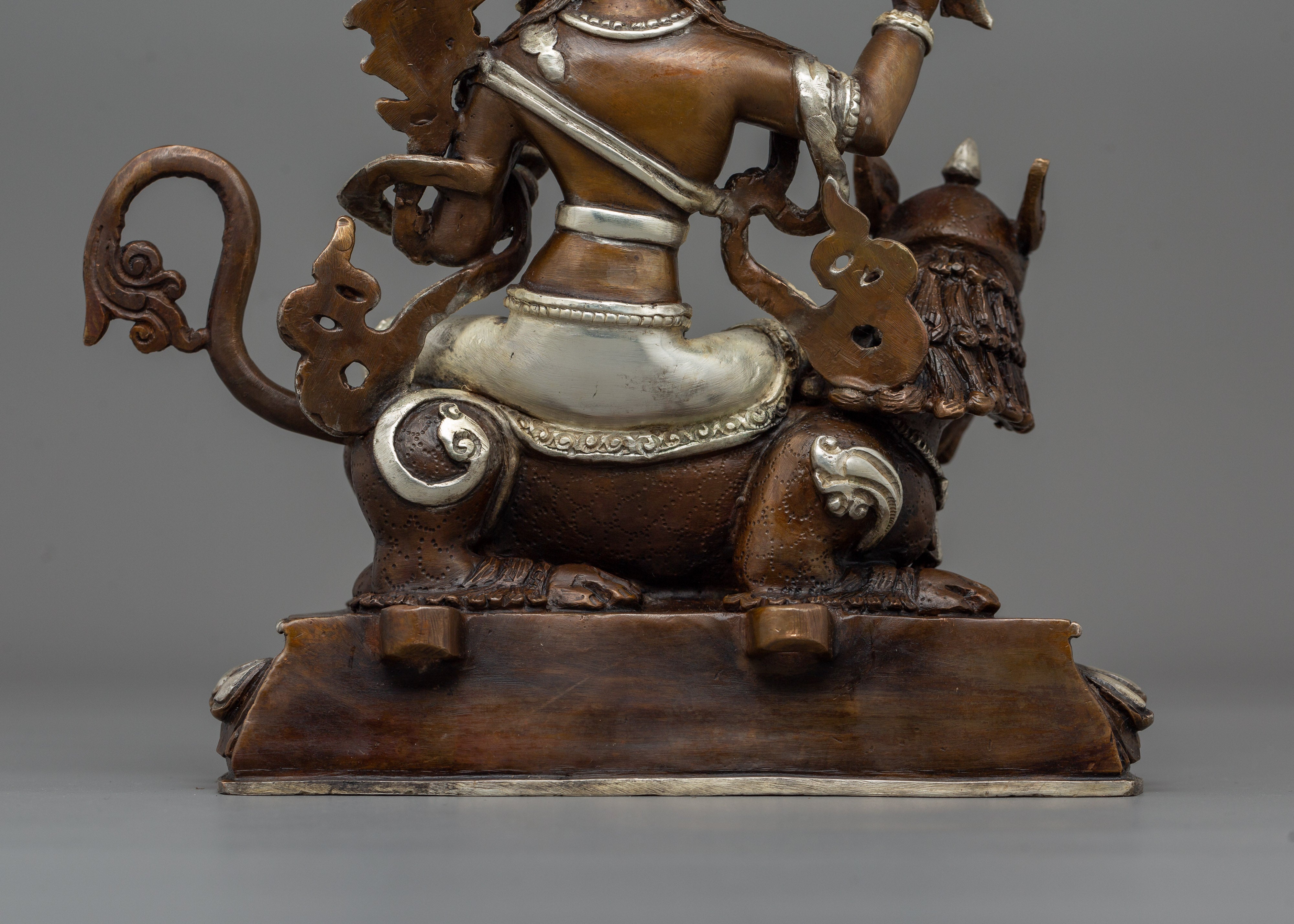 Traditional Sacred Simhanada Manjushri Statue | Embodiment of Wisdom