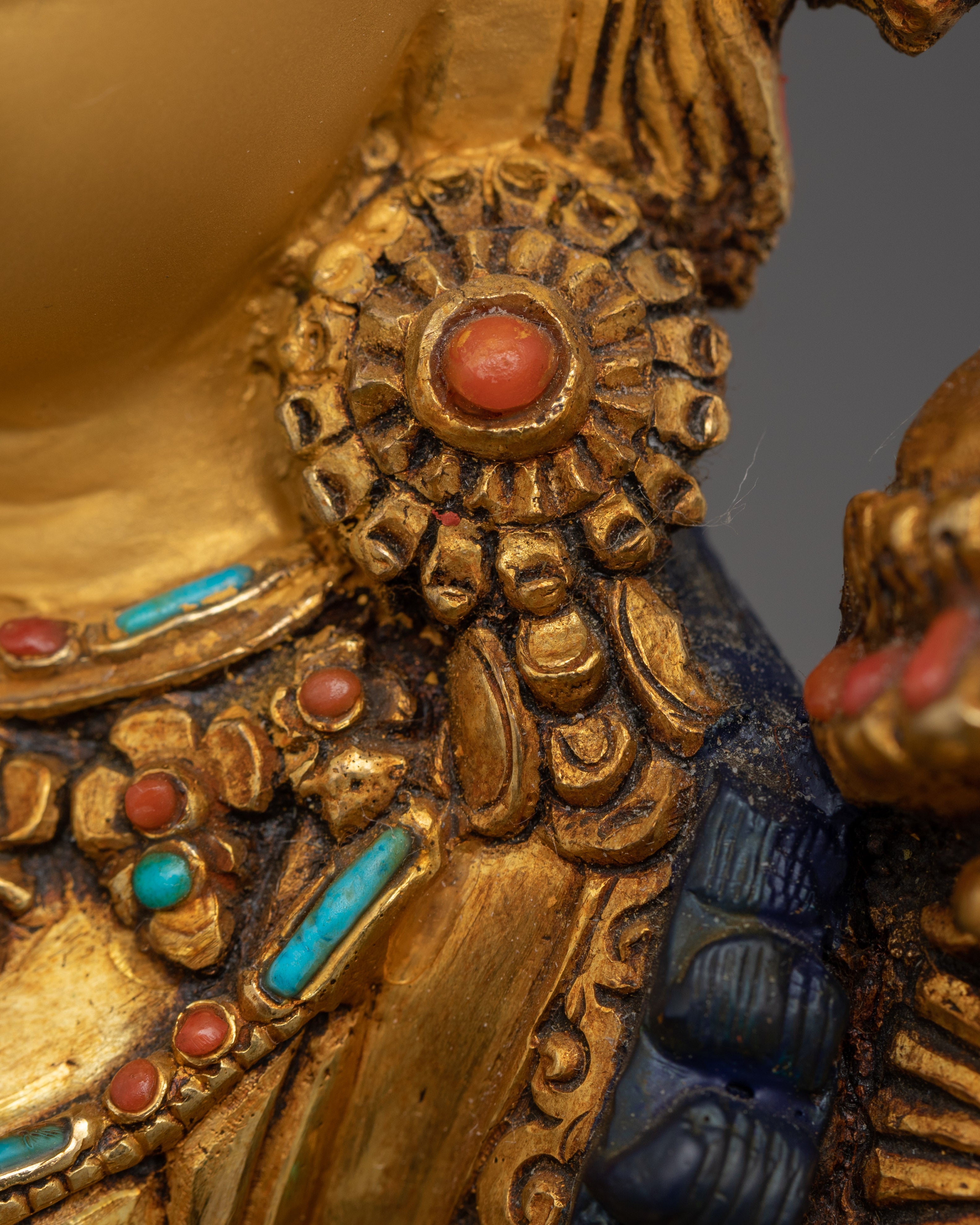 Traditional Buddhist Green Tara Goddess Statue | Protector from Fear Traditional Statue