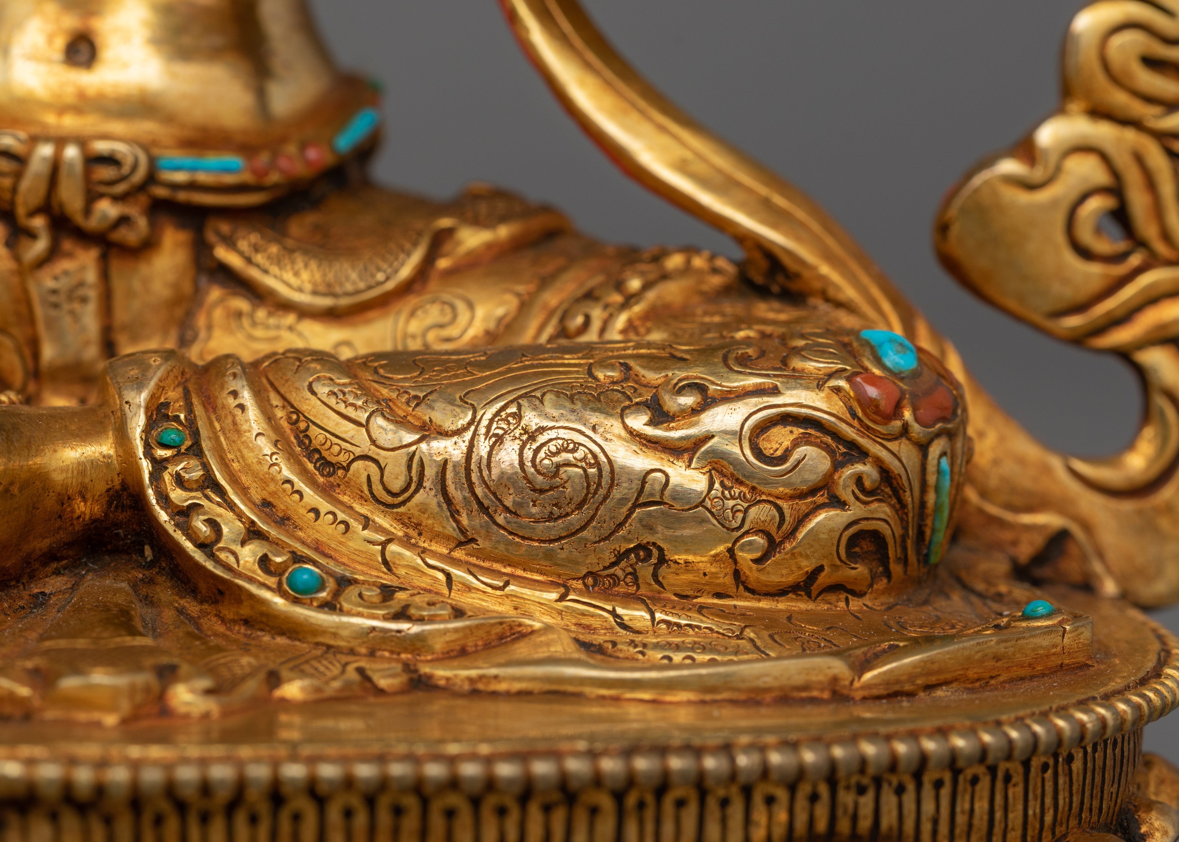 Traditional Buddhist Green Tara Goddess Statue | Protector from Fear Traditional Statue