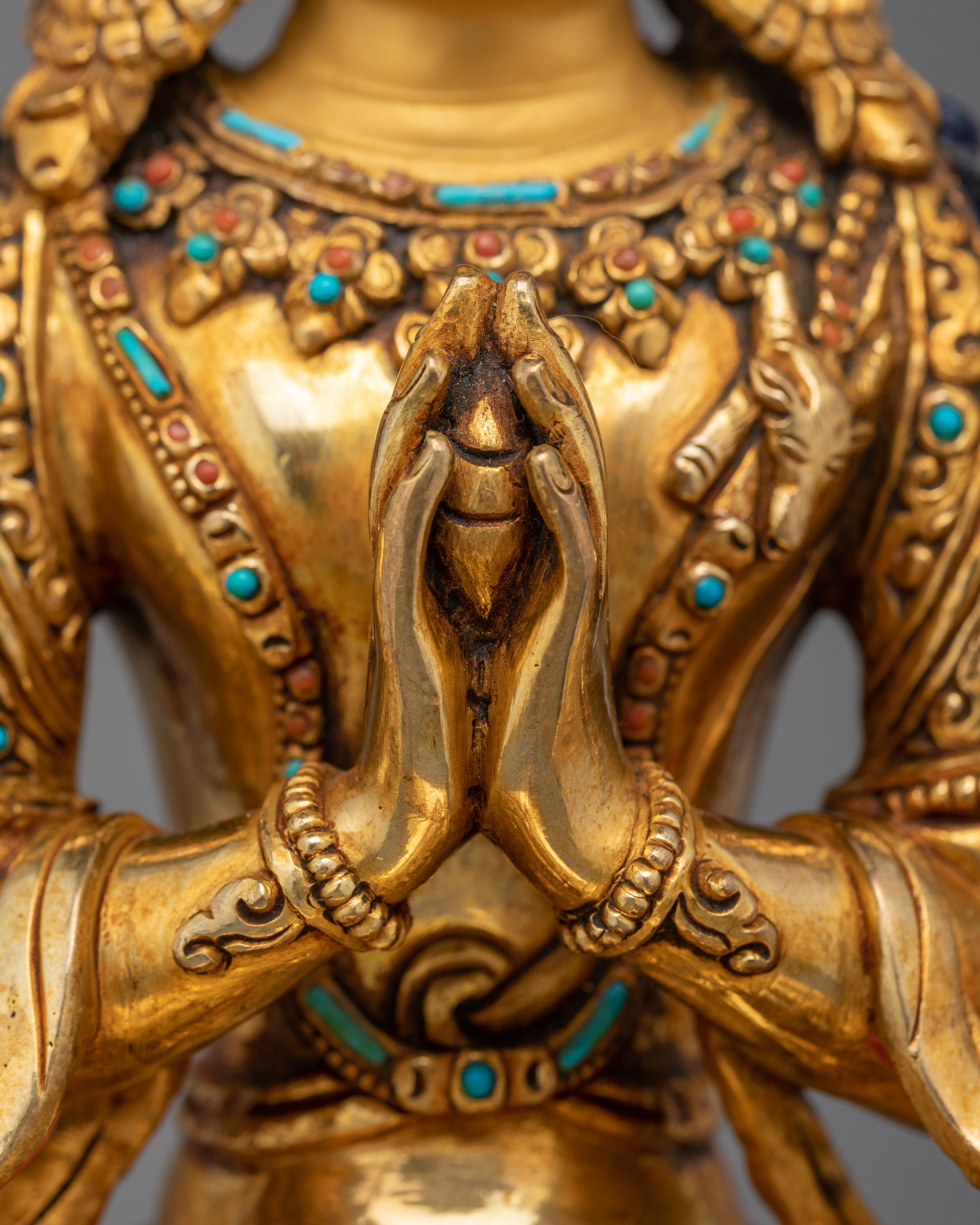 Handcrafted Four-armed Chenrezig Statue | Symbol of Love and Compassion